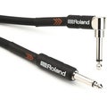 Photo of Roland RIC-B5A Black Series Instrument Cable - 1/4-inch TS Male to Right Angle 1/4-inch TS Male, 5-foot