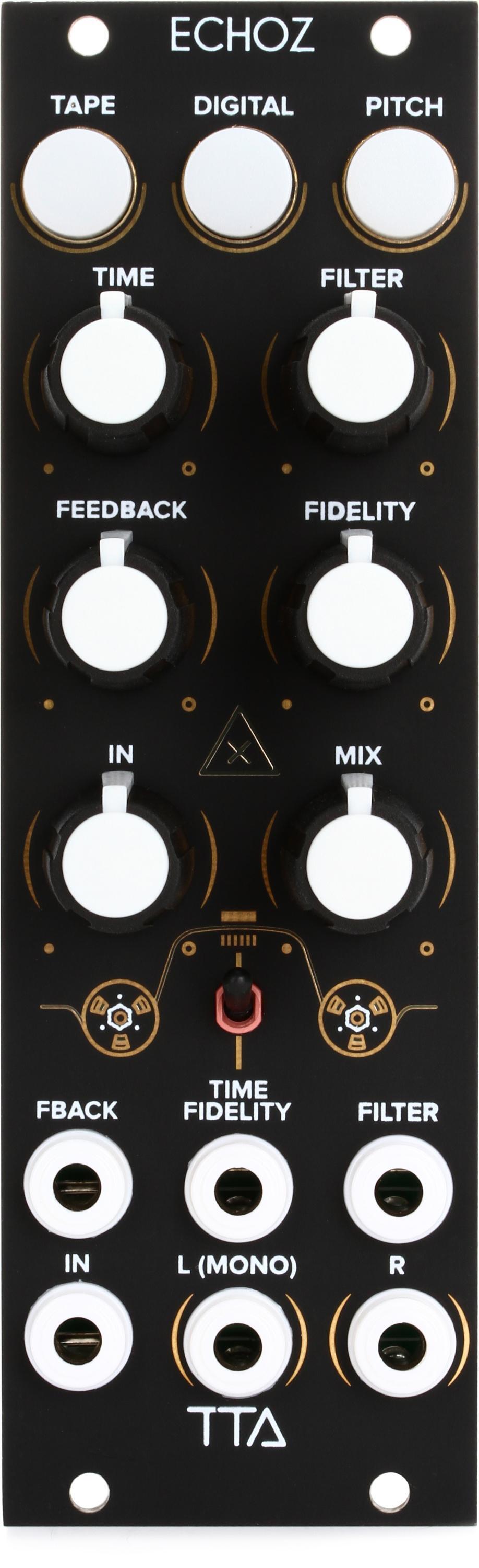 Tiptop Audio ECHOZ Time Delay Effect Collection (Black) Eurorack Module