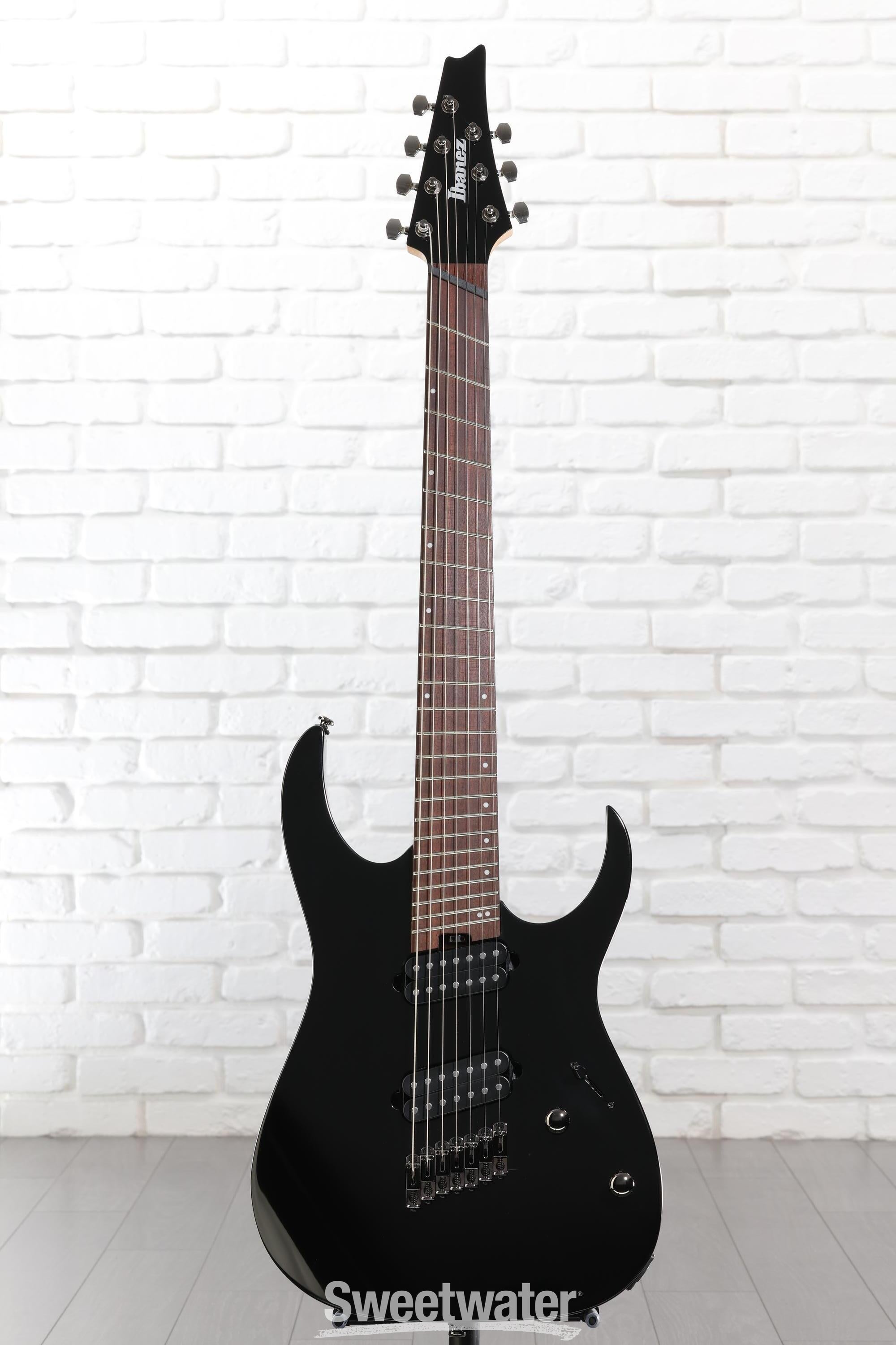 Ibanez RGMS7 7-string Electric Guitar - Black Reviews | Sweetwater