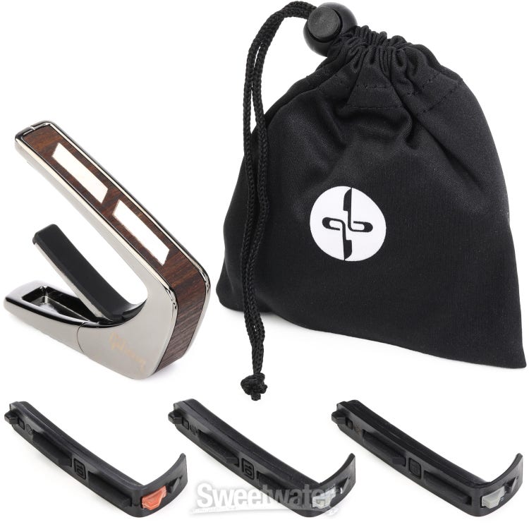 Thalia Gibson Officially Licensed Capo - Black Chrome with Split Parallelogram