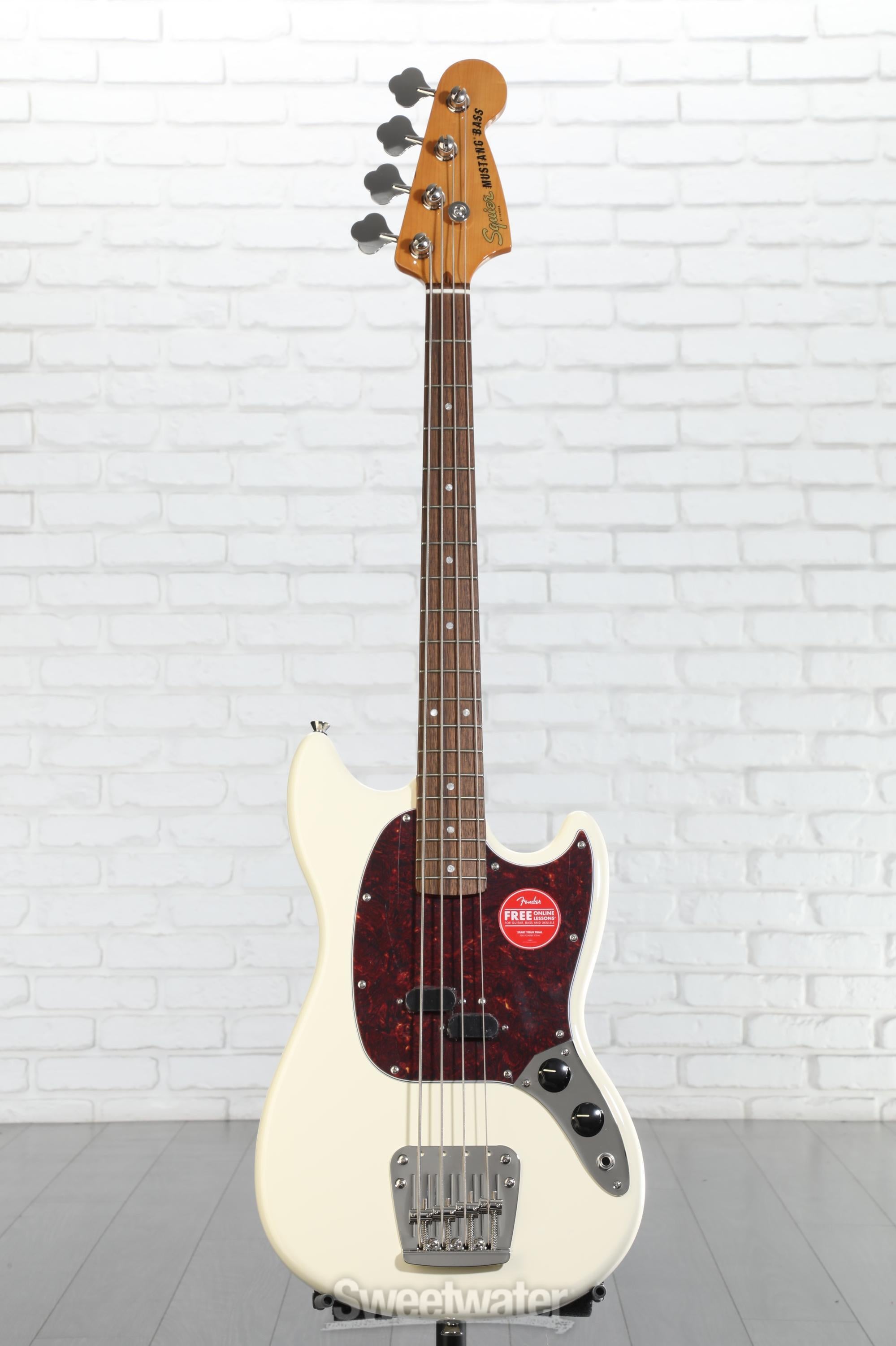 ベース Squier Classic Vibe 60s Mustang Bass Squier Classic Vibe '60s Mustang Bass - Olympic White | Sweetwater