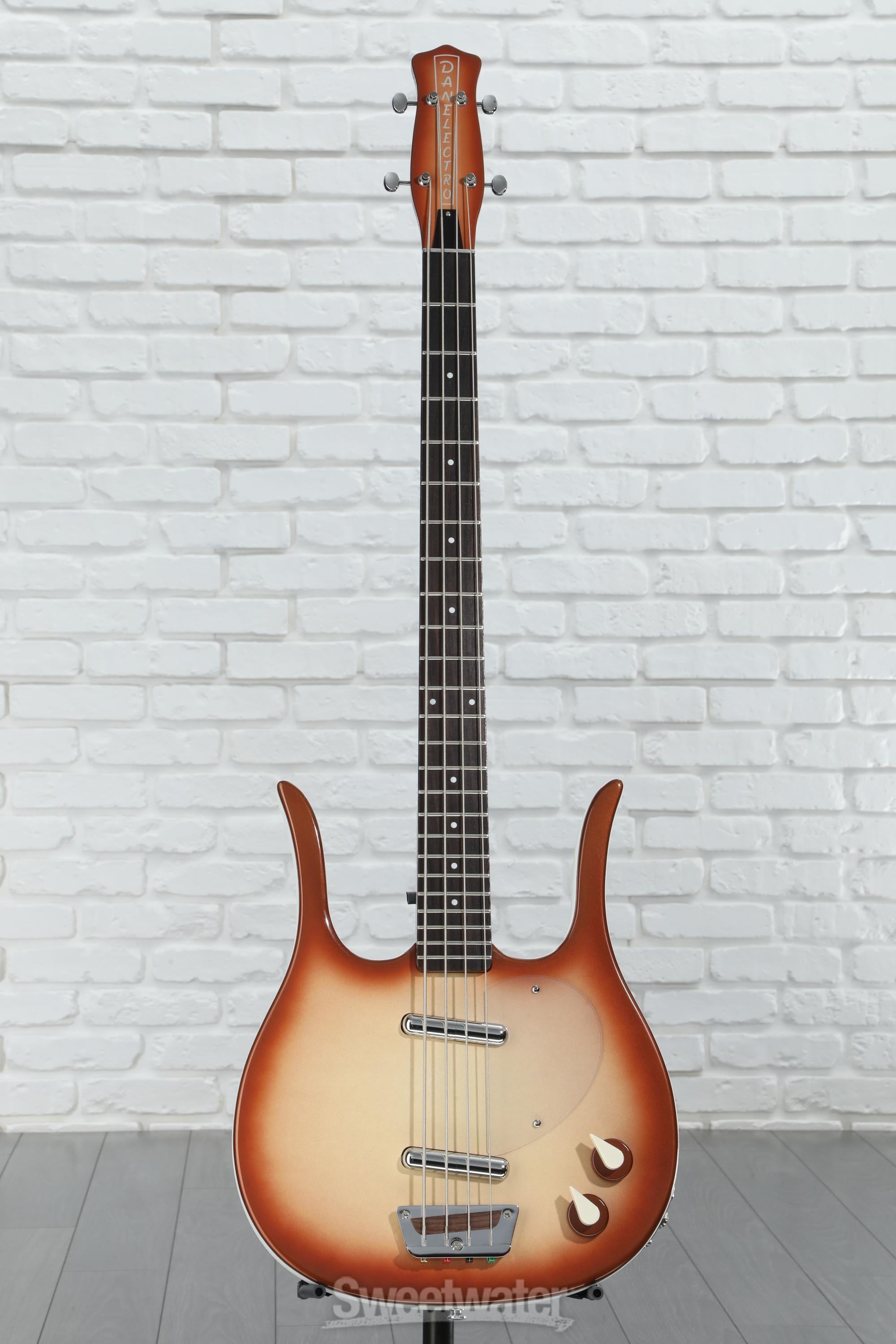 Danelectro Longhorn Bass Guitar - Copper Burst | Sweetwater