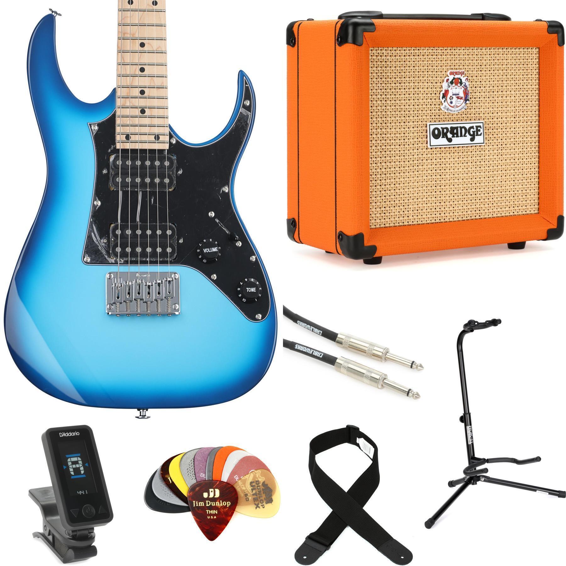Ibanez Gio GRGM21M and Orange Crush 12 Amp Essentials Bundle