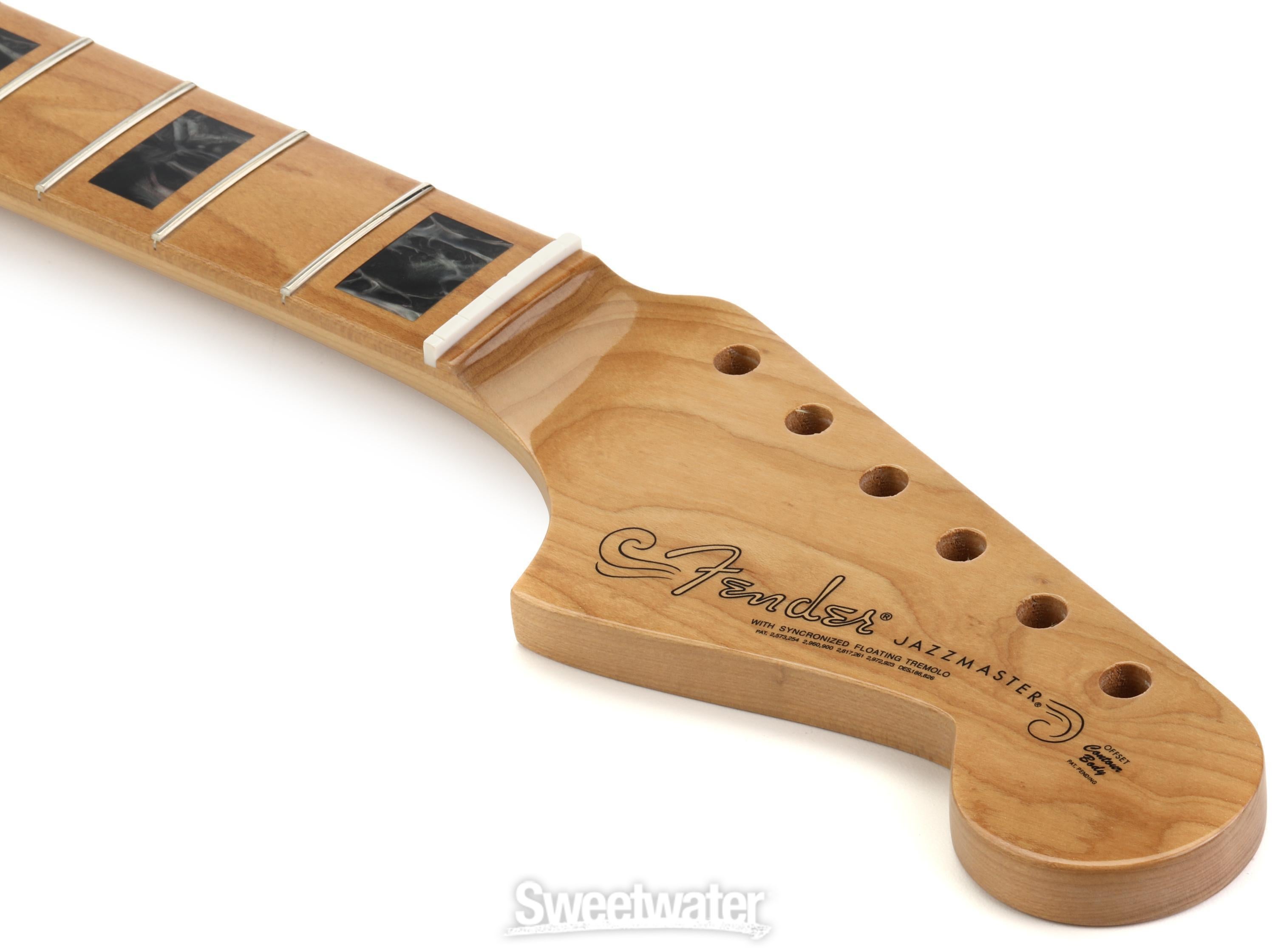 Fender Jazzmaster Roasted Maple Neck - Maple Fingerboard with Black  Pearloid Block Inlays