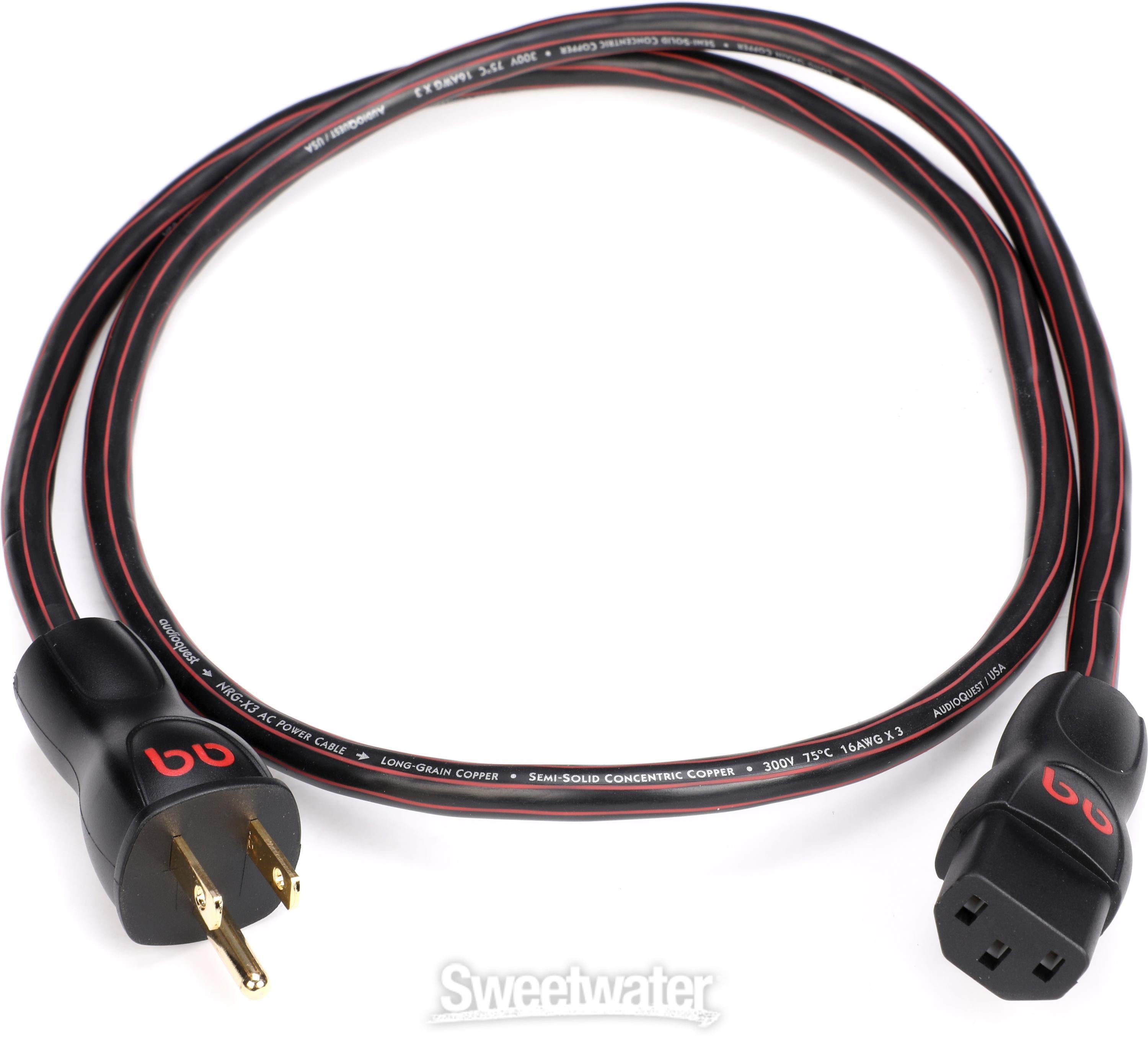 AudioQuest NRG-X3 Power Cable - 3.3 foot | Sweetwater