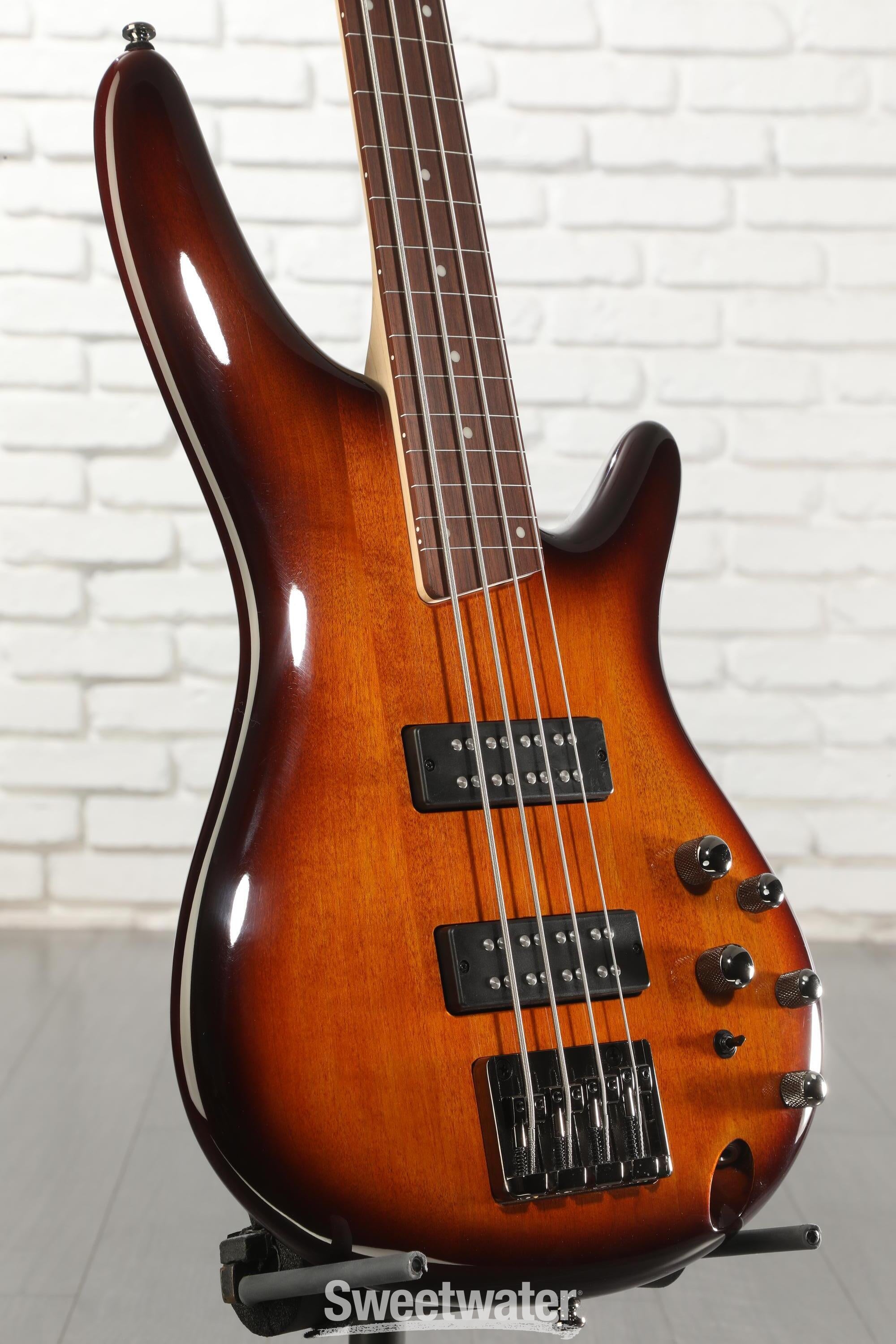 Photo of Ibanez Standard SR370E Fretless Bass Guitar - Brown Burst