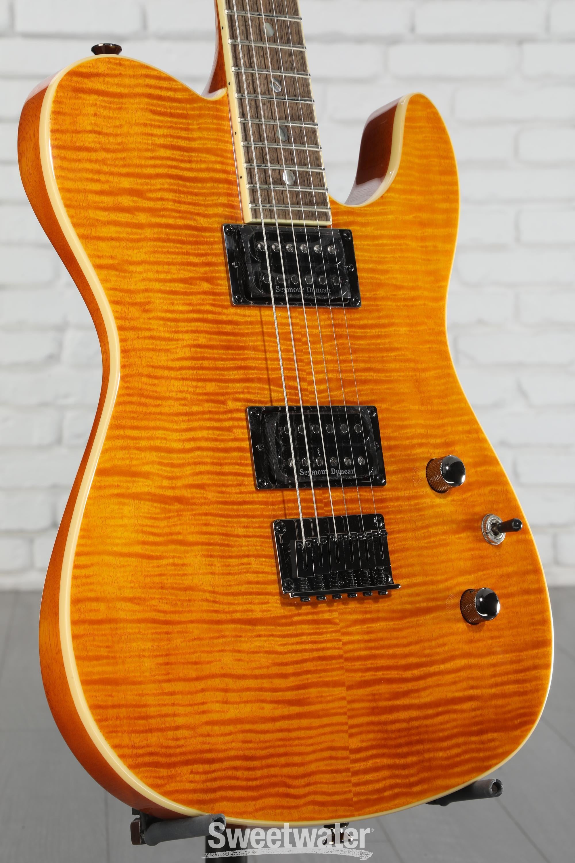Fender Custom Telecaster FMT HH アンバー Fender Special Edition Custom Telecaster FMT HH - Amber