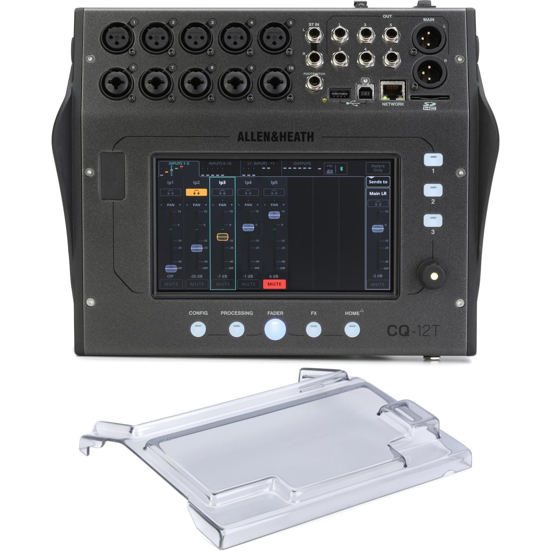 Allen & Heath CQ-12T 10-channel Digital Mixer with Decksaver