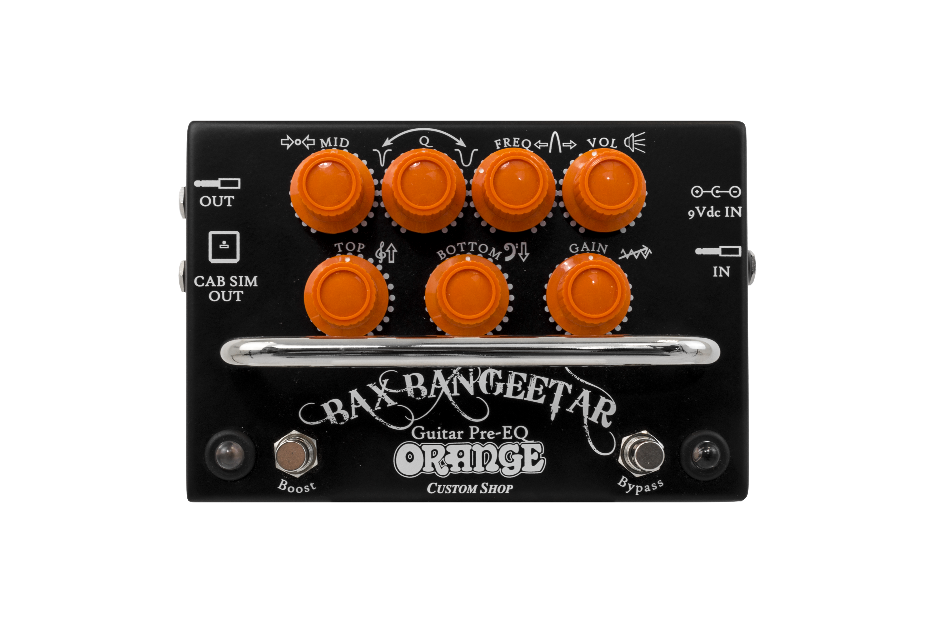 Orange Bax Bangeetar Guitar Pre-EQ Pedal - Black | Sweetwater