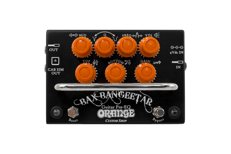 Orange Bax Bangeetar Guitar Pre-EQ Pedal - Black