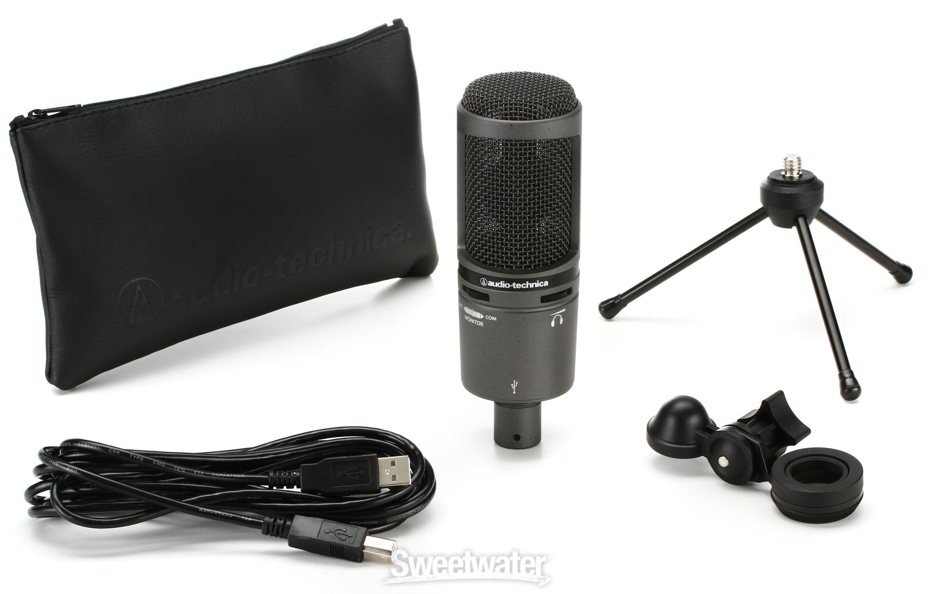 AT2020USB+ Cardioid Condenser USB Microphone - Sweetwater