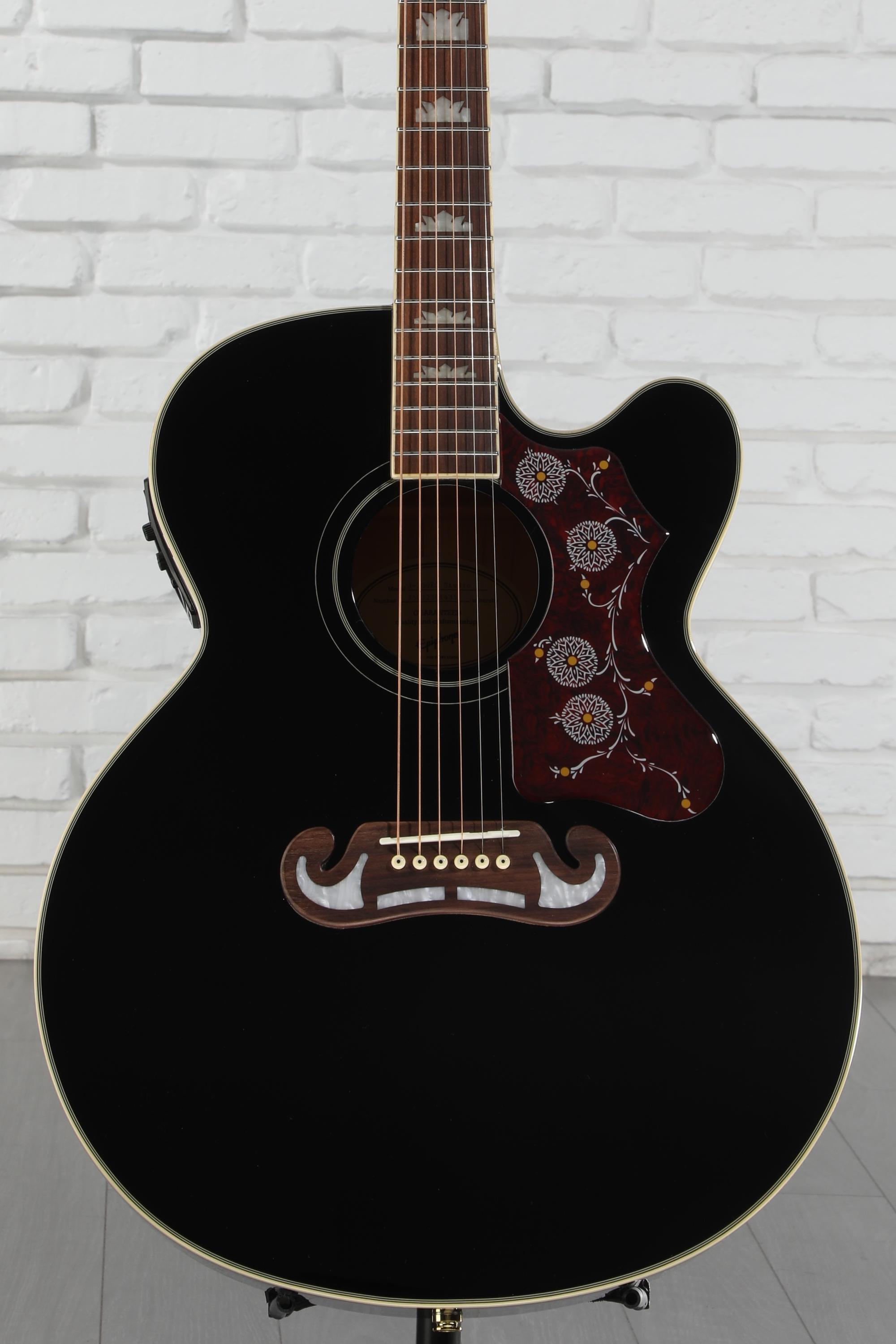 Epiphone J-200EC Studio Acoustic-Electric Guitar - Black