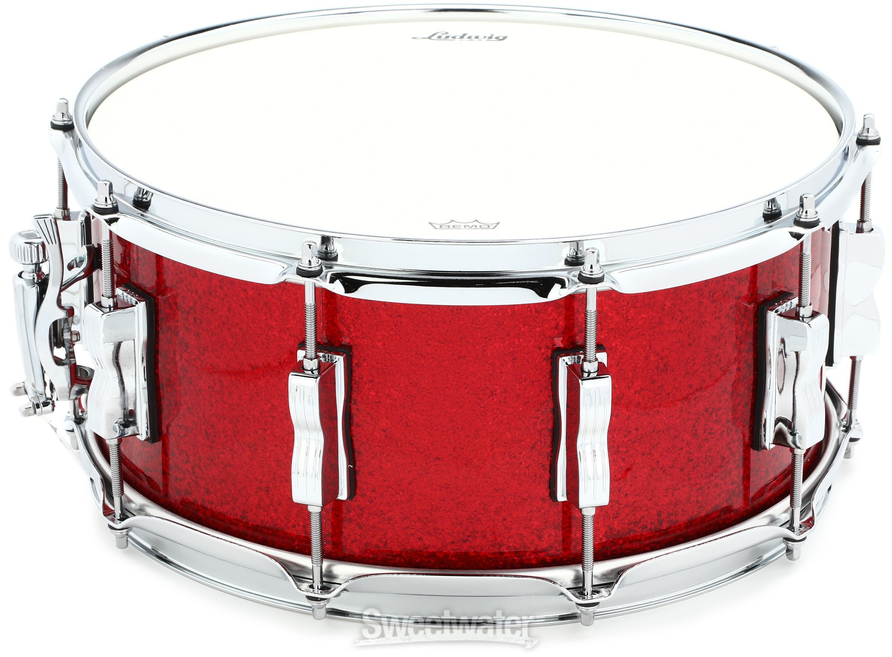 Ludwig Classic Maple Snare Drum - 6.5 x 14 inch - Red Sparkle