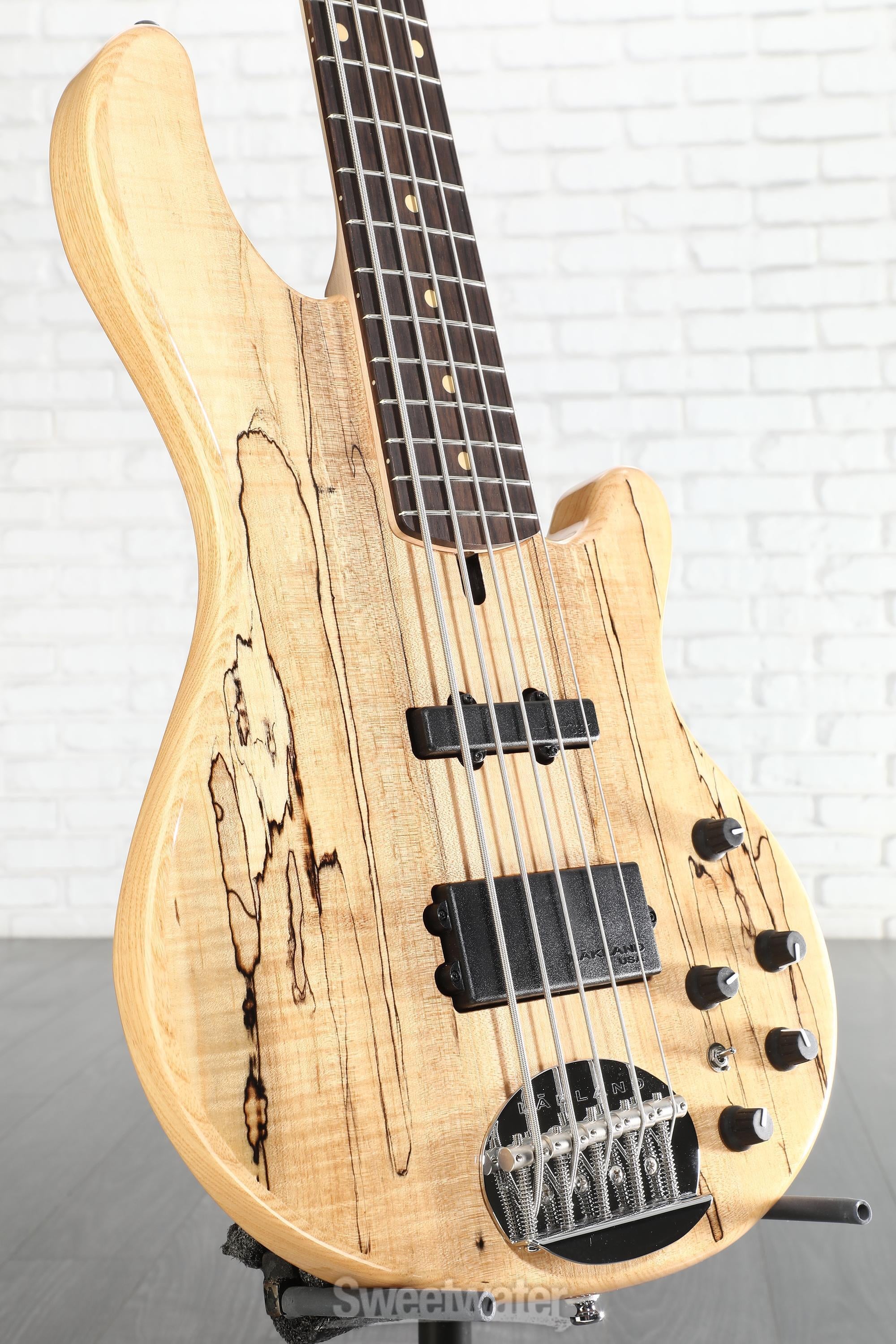Lakland Skyline 55-02 Deluxe 5-string Bass Guitar - Spalted