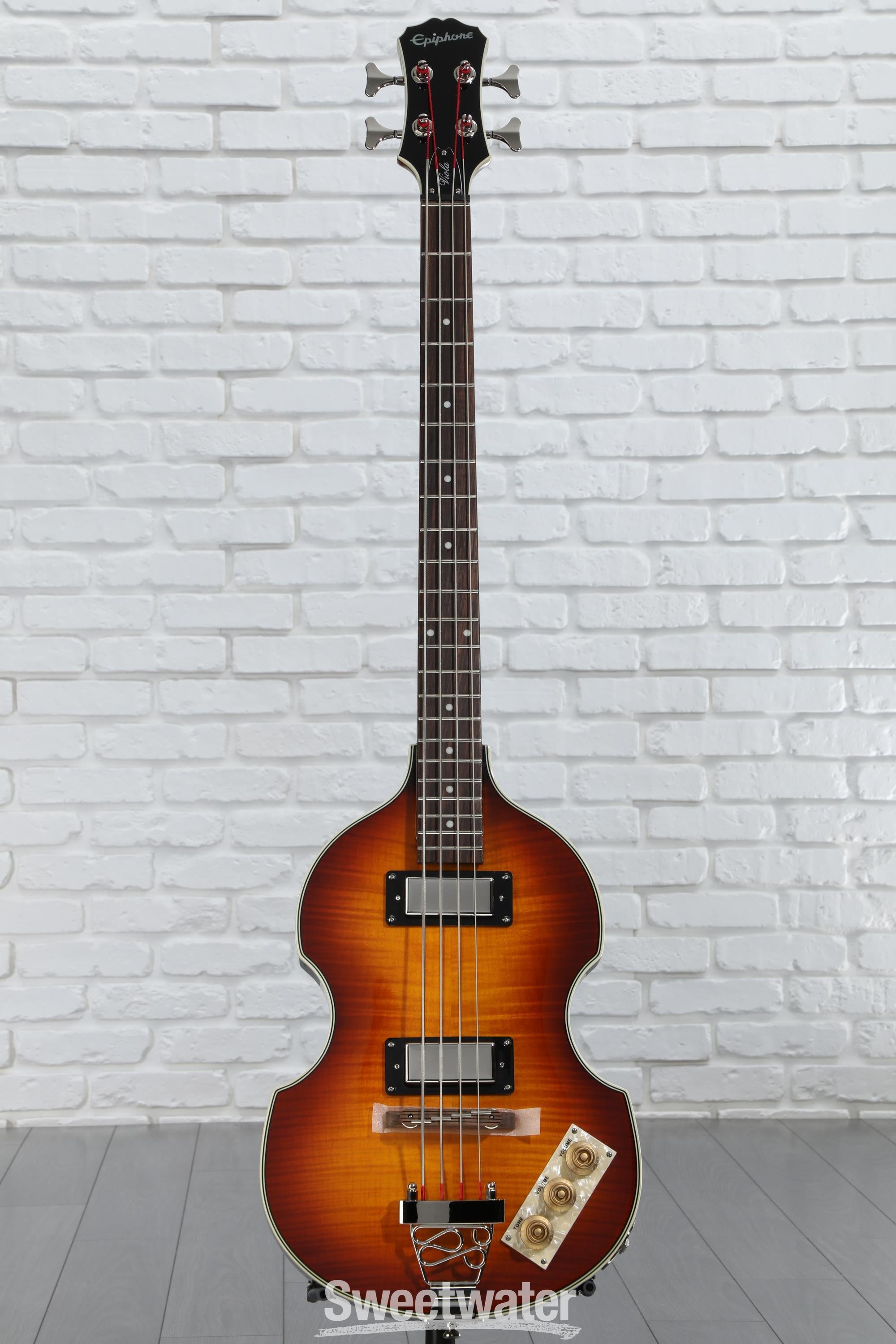 エピフォンバイオリンベース　 Epiphone viola bass Amazon.com: Epiphone Viola Electric Bass Guitar Vintage