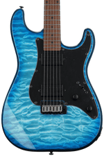 Photo of Schecter Traditional Pro Electric Guitar - Satin Trans Blue Burst