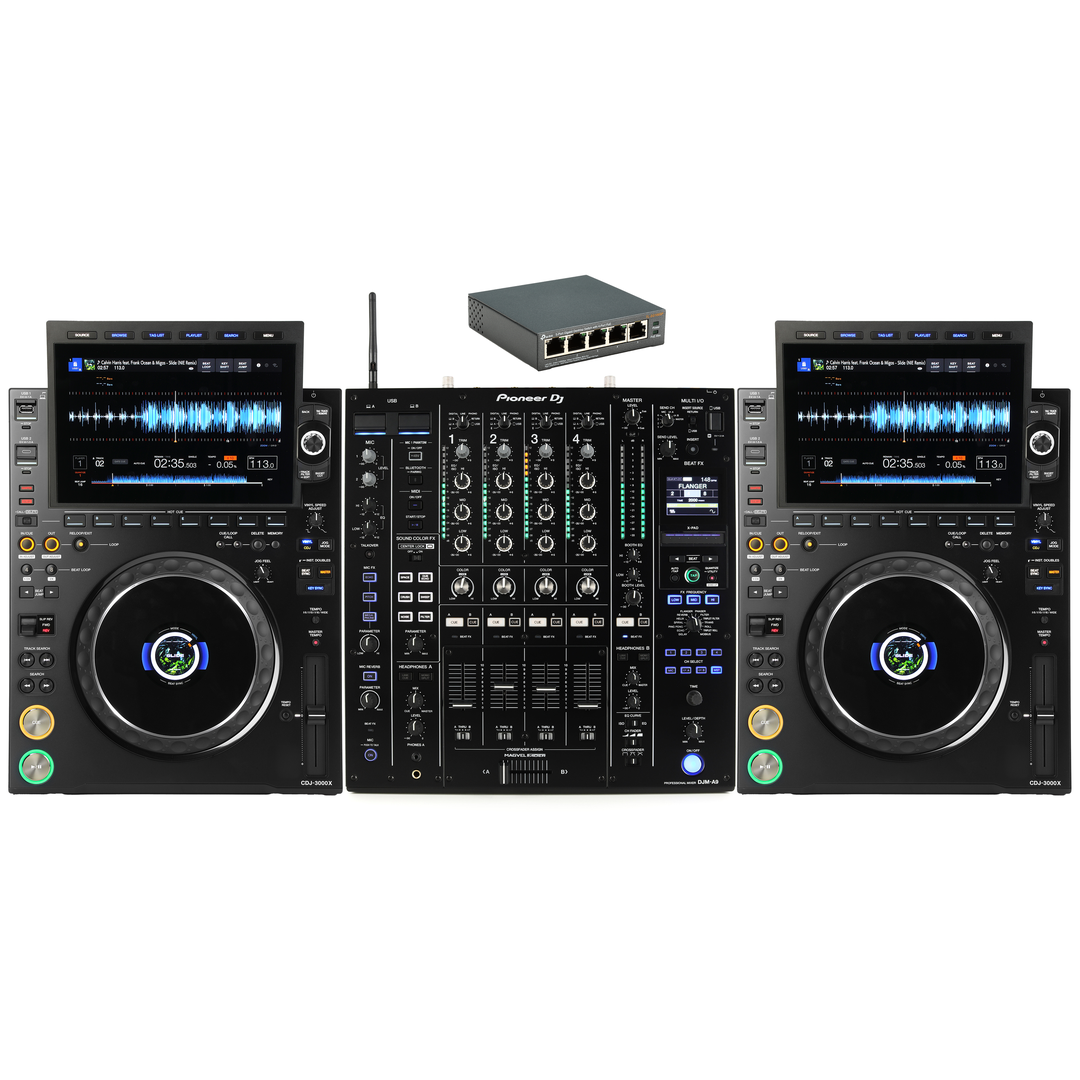 Pioneer DJ DJM-A9 4-channel DJ Mixer with CDJ-3000X Professional Pioneer DJ DJM-A9 4-channel DJ Mixer with CDJ-3000X Professional