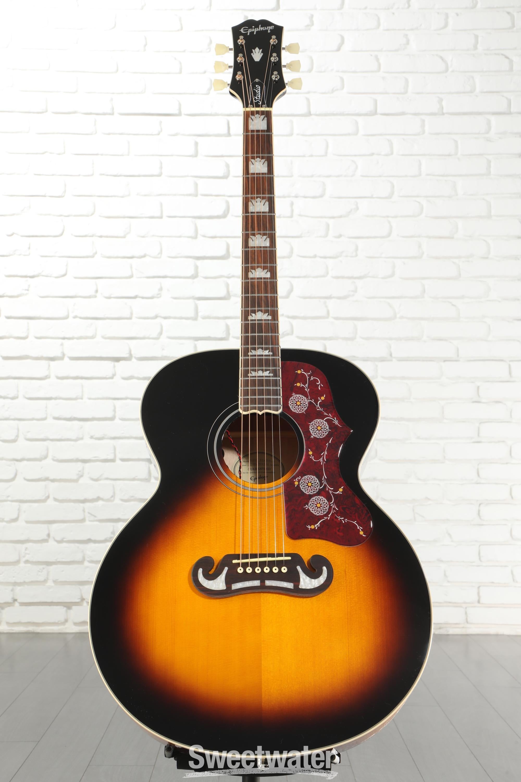 Epiphone J-200 Studio Acoustic-electric Guitar - Vintage Sunburst