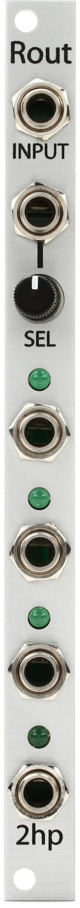 Photo of 2HP Rout Eurorack Gate Switch Module - Silver