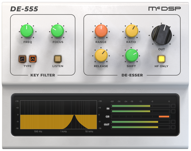 DE555 De-esser HD v7 Plug-in - Sweetwater