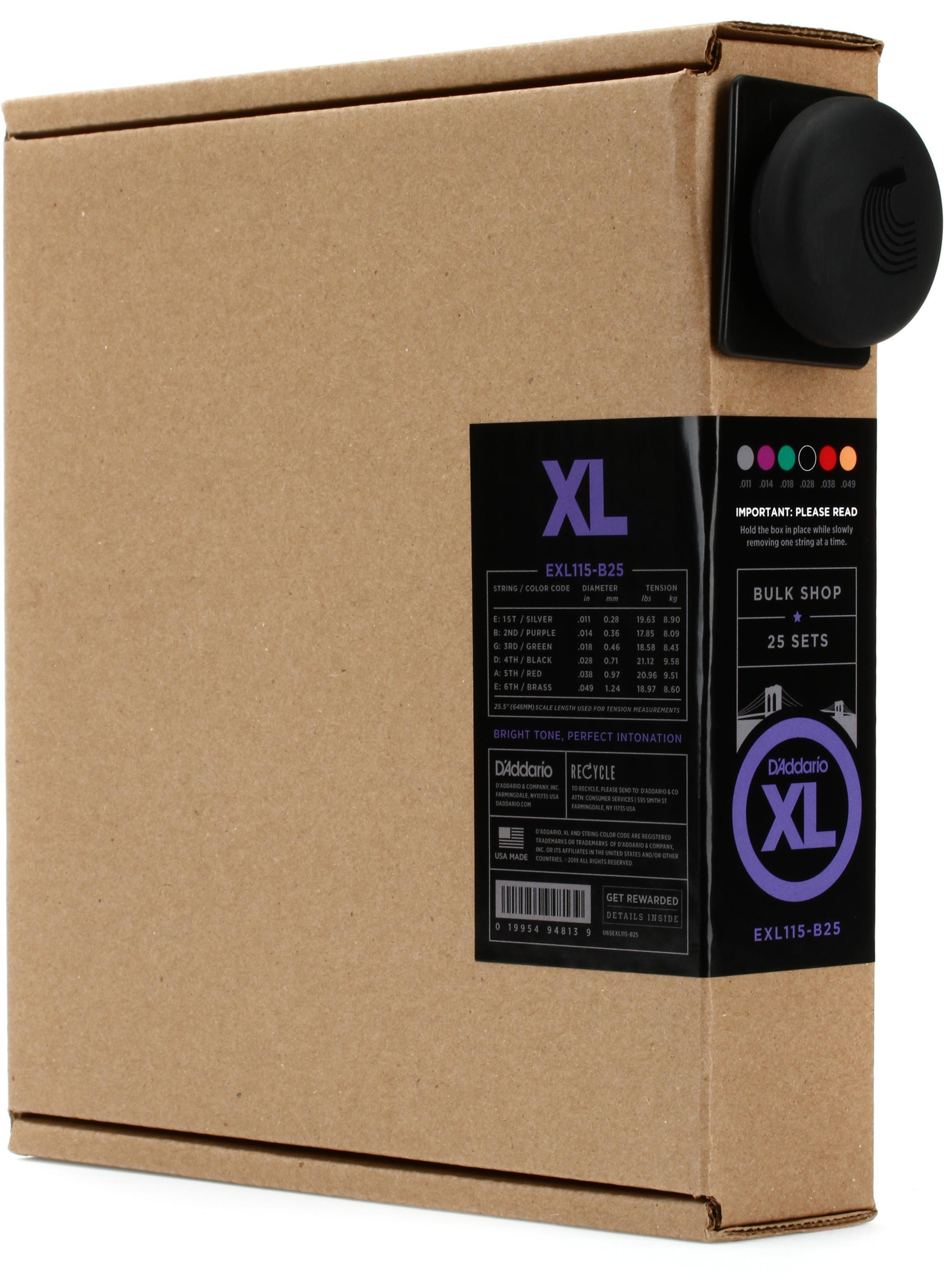 D'Addario EXL110 XL Nickel Wound Electric Guitar Strings