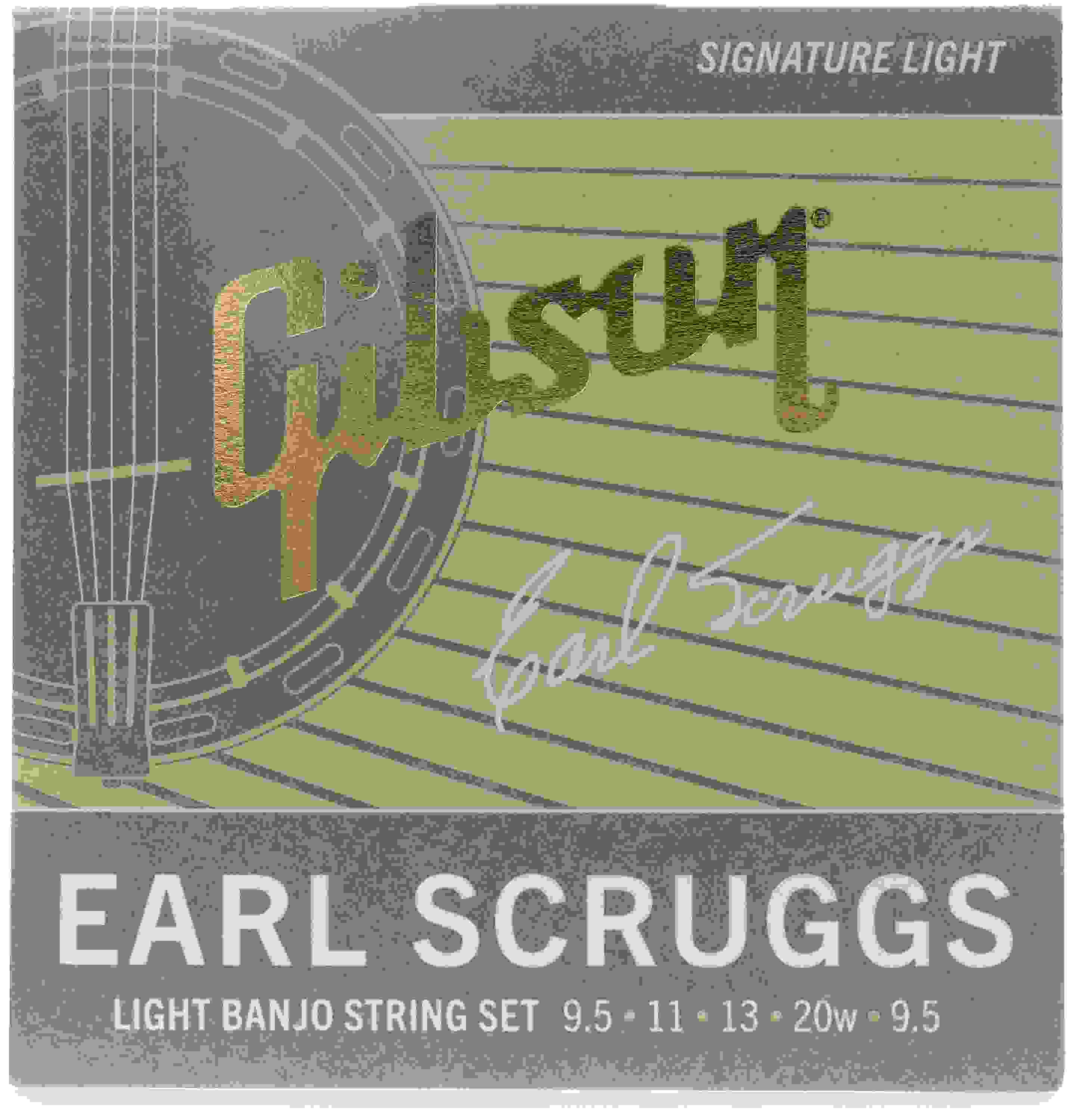 Gibson Accessories SBG-ES9 Earl Scruggs Signature Banjo String Set - .095-.020 Light