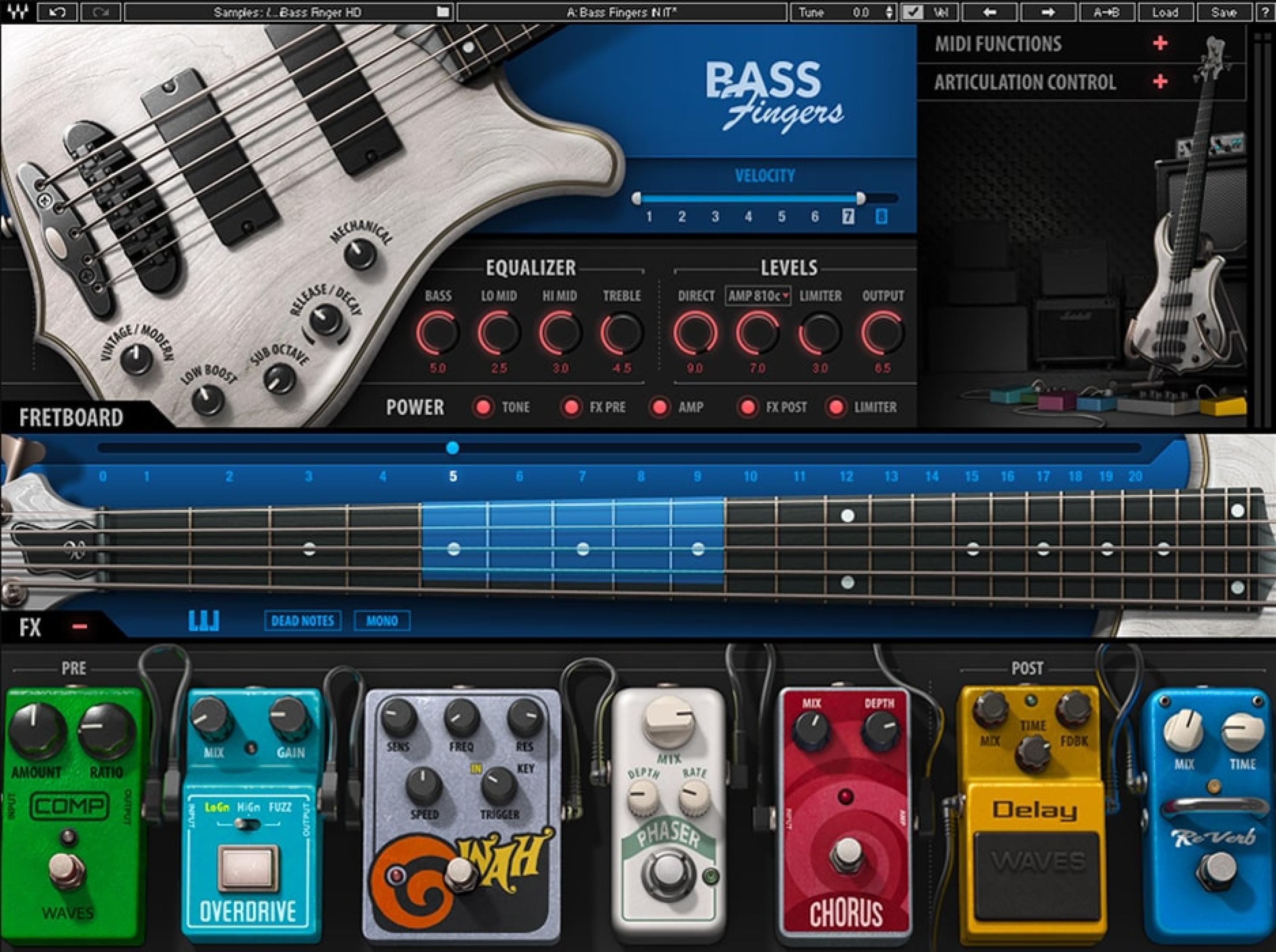 Waves Bass Fingers Fingerstyle Bass Instrument Plug-In | Sweetwater