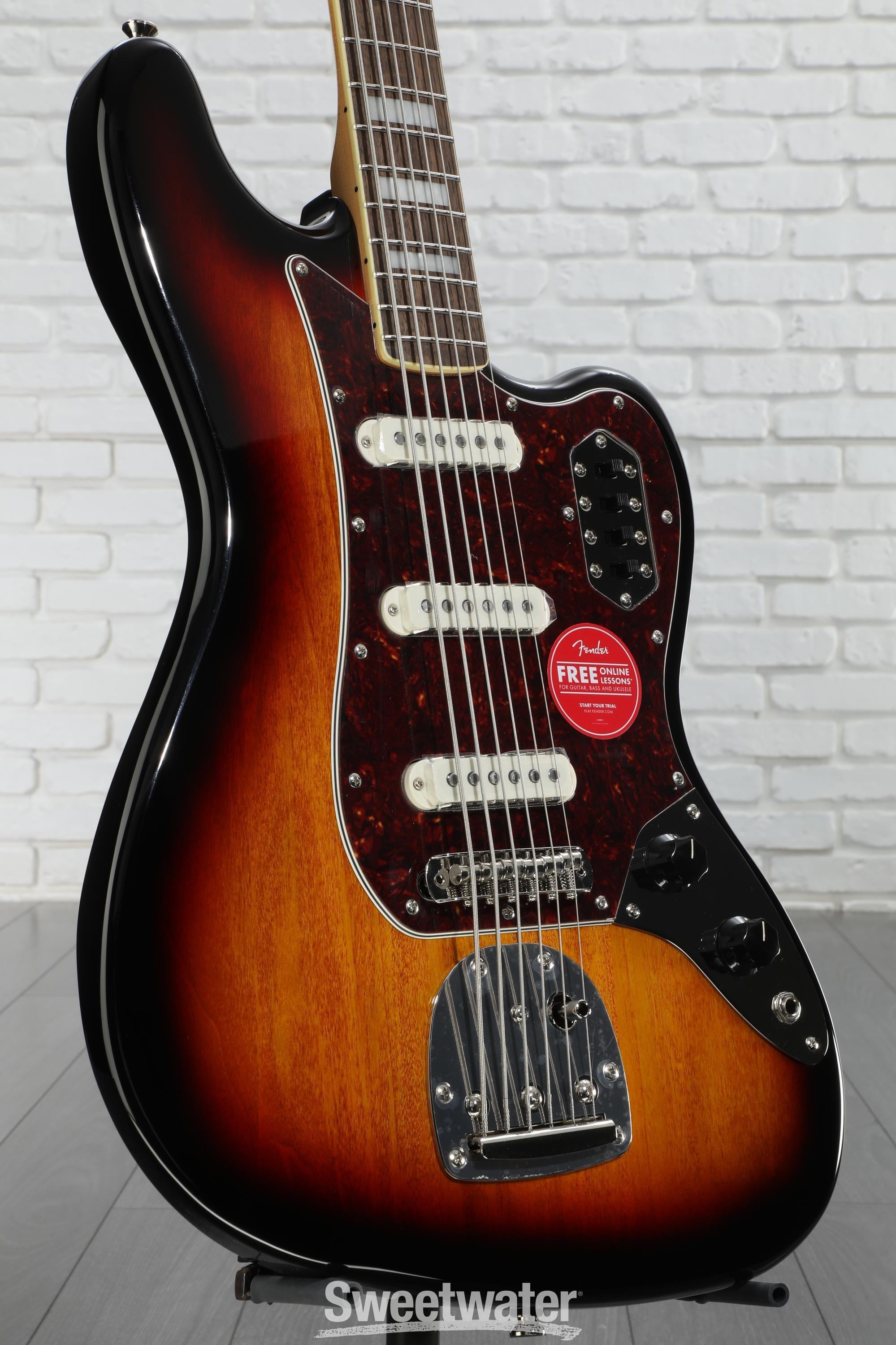 Squier Classic Vibe Bass VI Guitar - 3-tone Sunburst