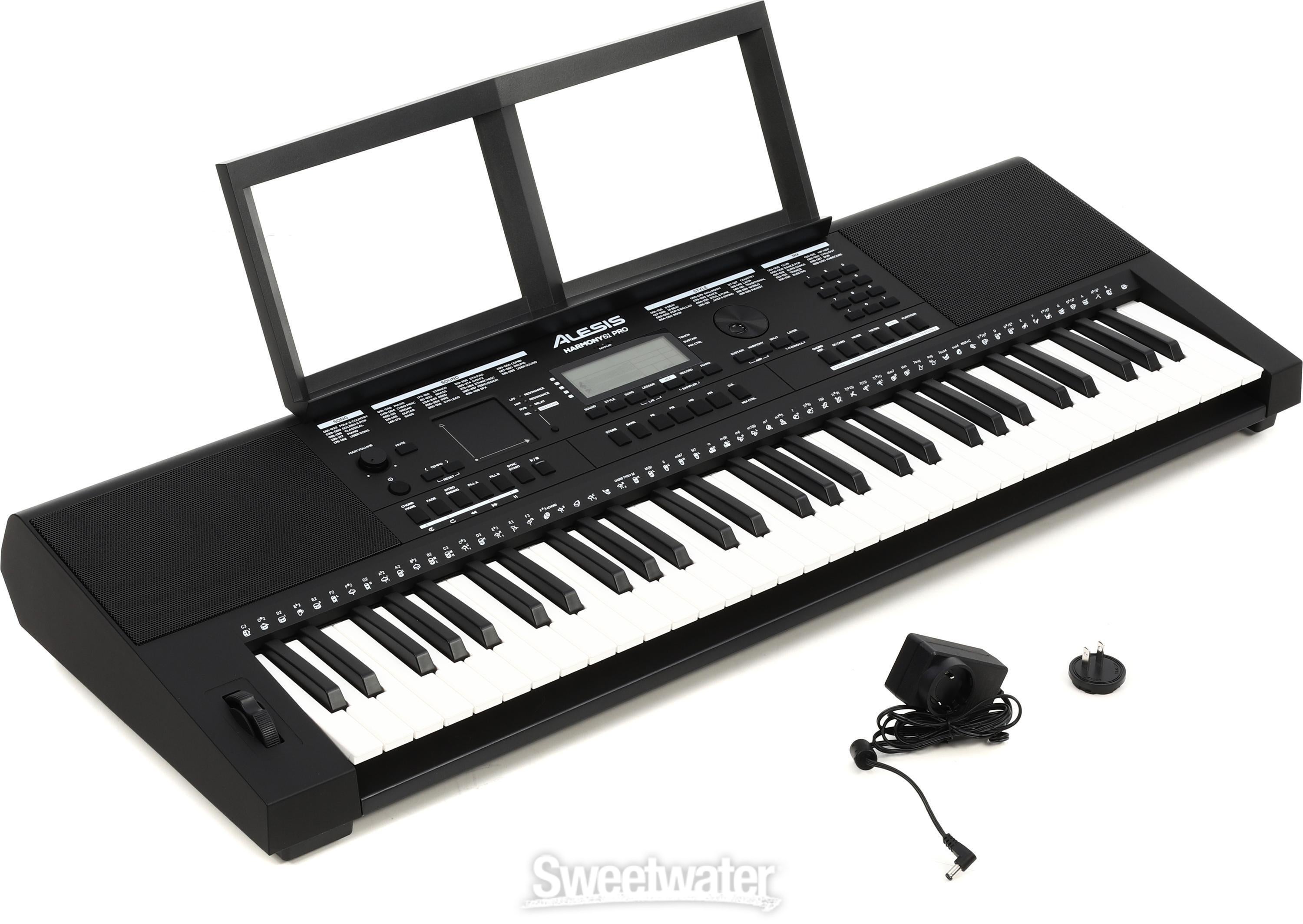 Alesis Harmony 61 Pro 61-Key Portable Arranger Keyboard | Sweetwater