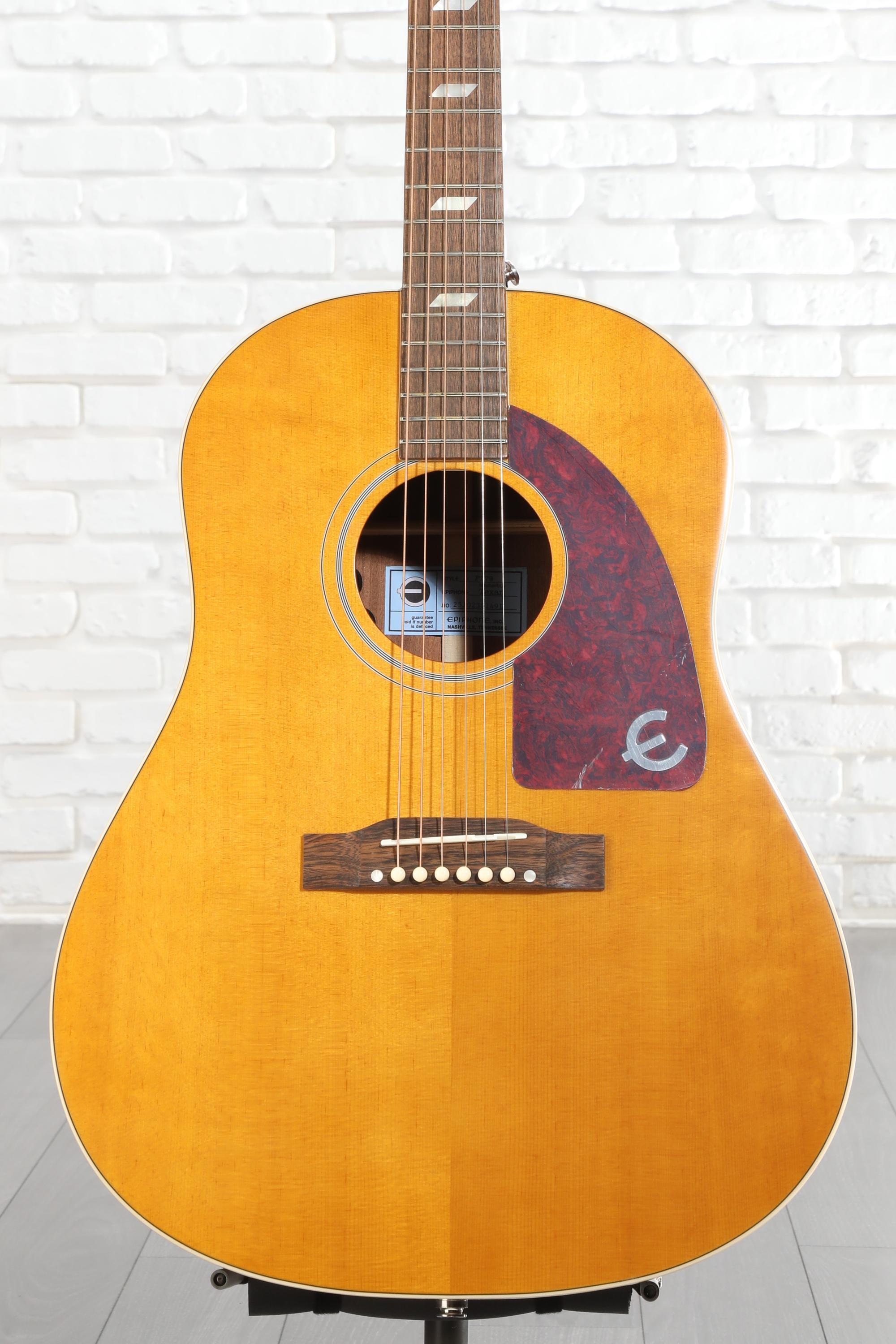 Epiphone Masterbilt Texan Acoustic-Electric Guitar - Antique