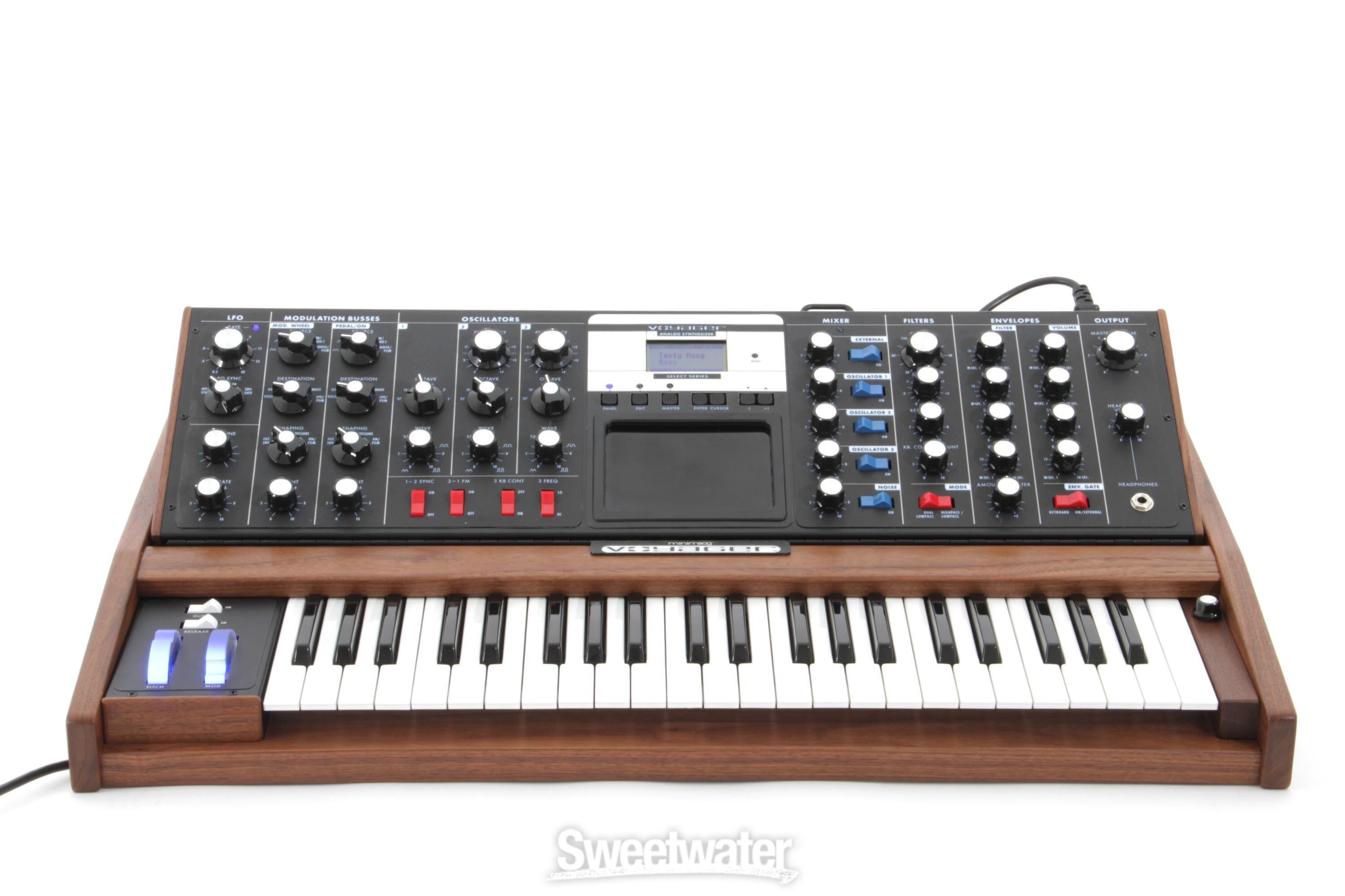 Moog Minimoog Voyager Select Series - Electric Blue Walnut