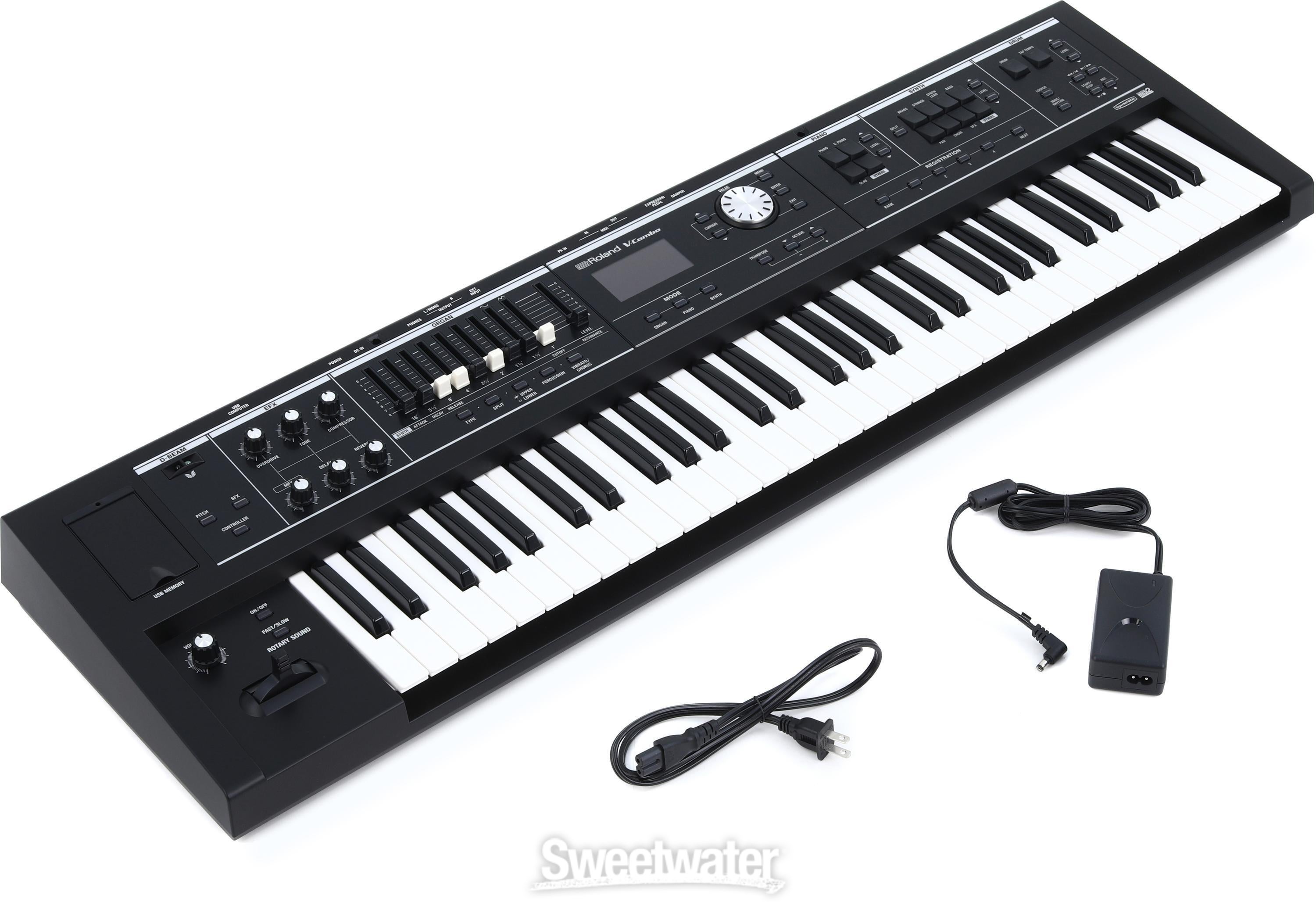 Roland V-Combo VR-09-B 61-key Stage Performance Keyboard | Sweetwater