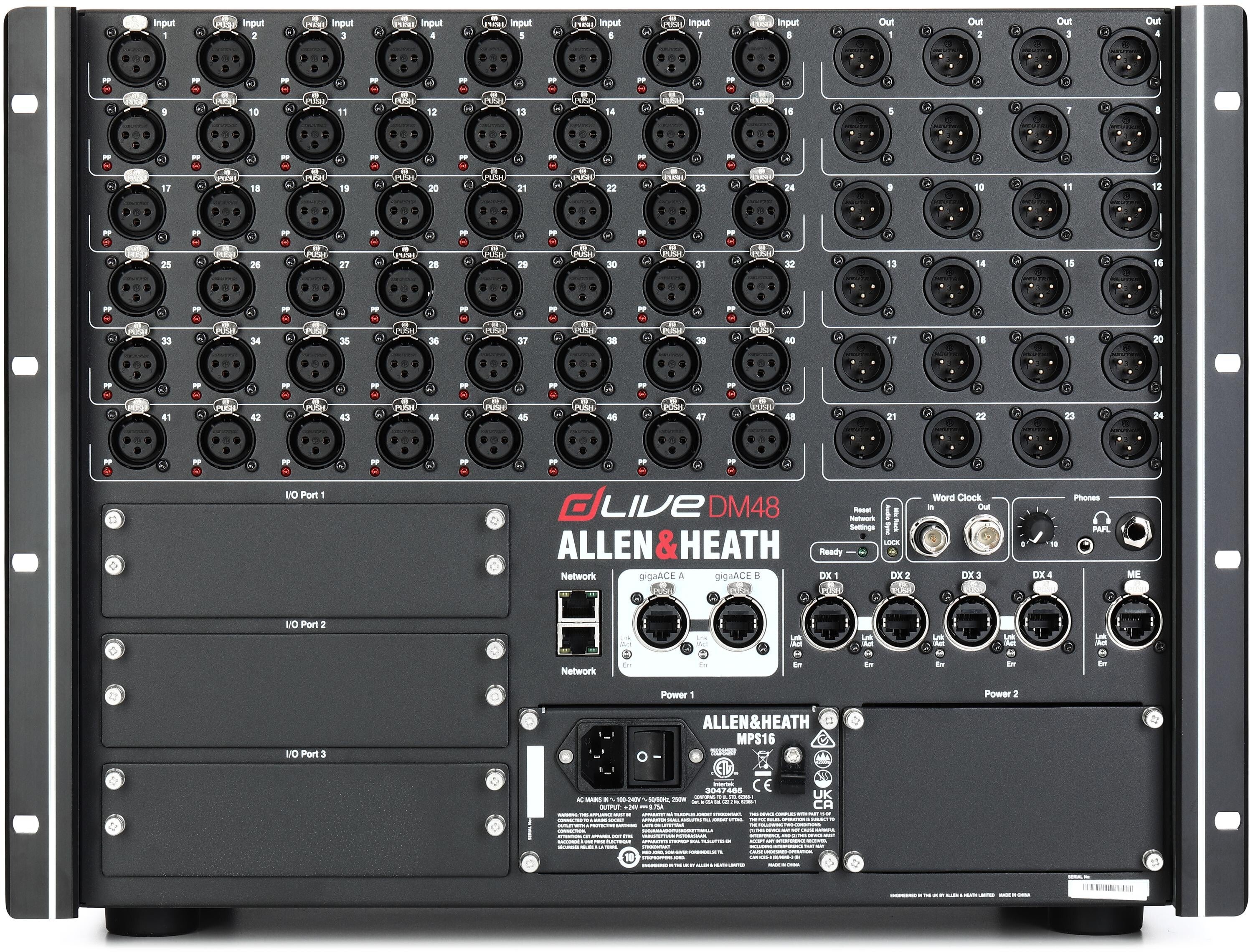 Allen & Heath dLive DM48 48-input MixRack | Sweetwater