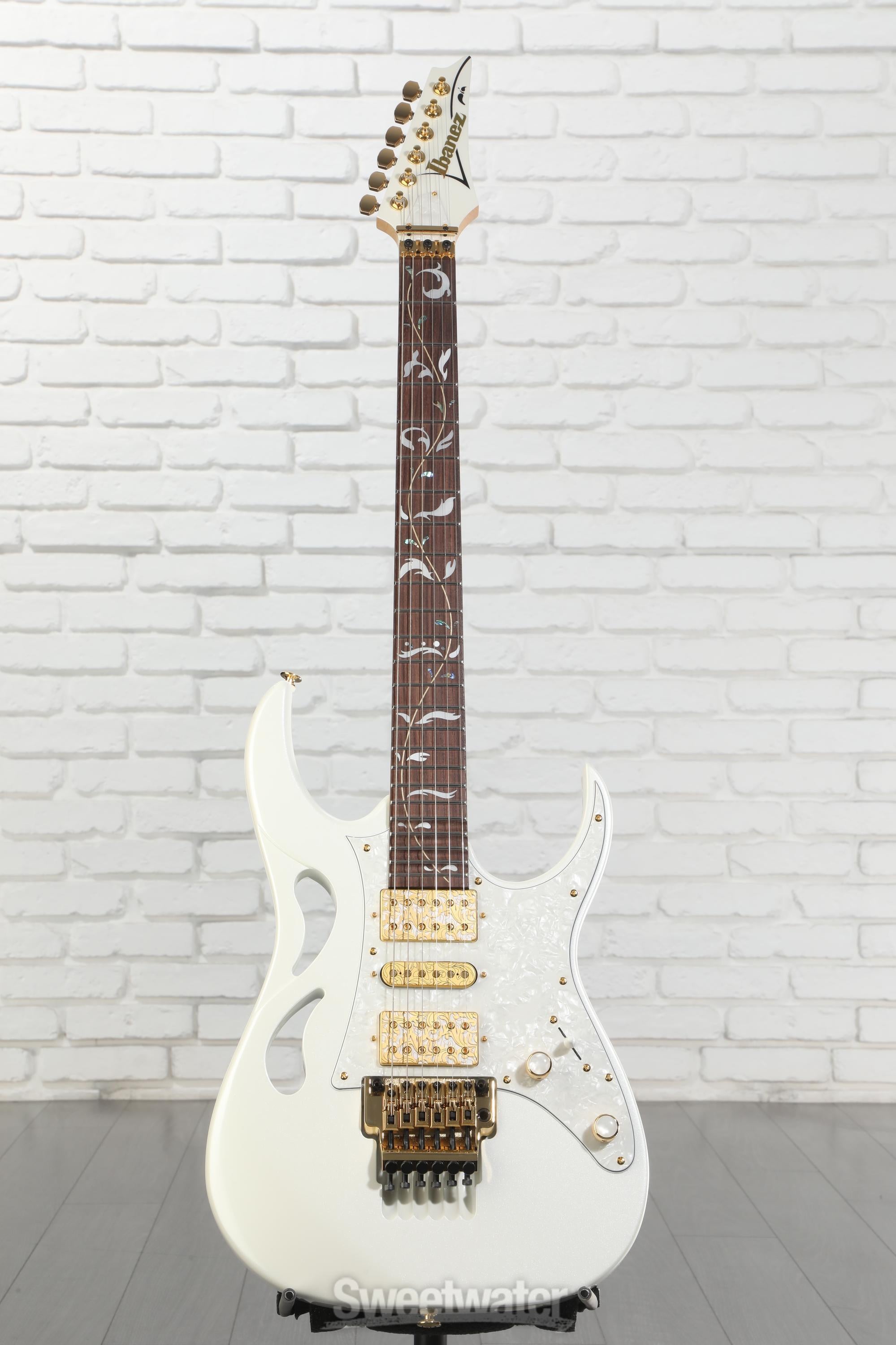 Ibanez Steve Vai Signature PIA3761 - Stallion White | Sweetwater
