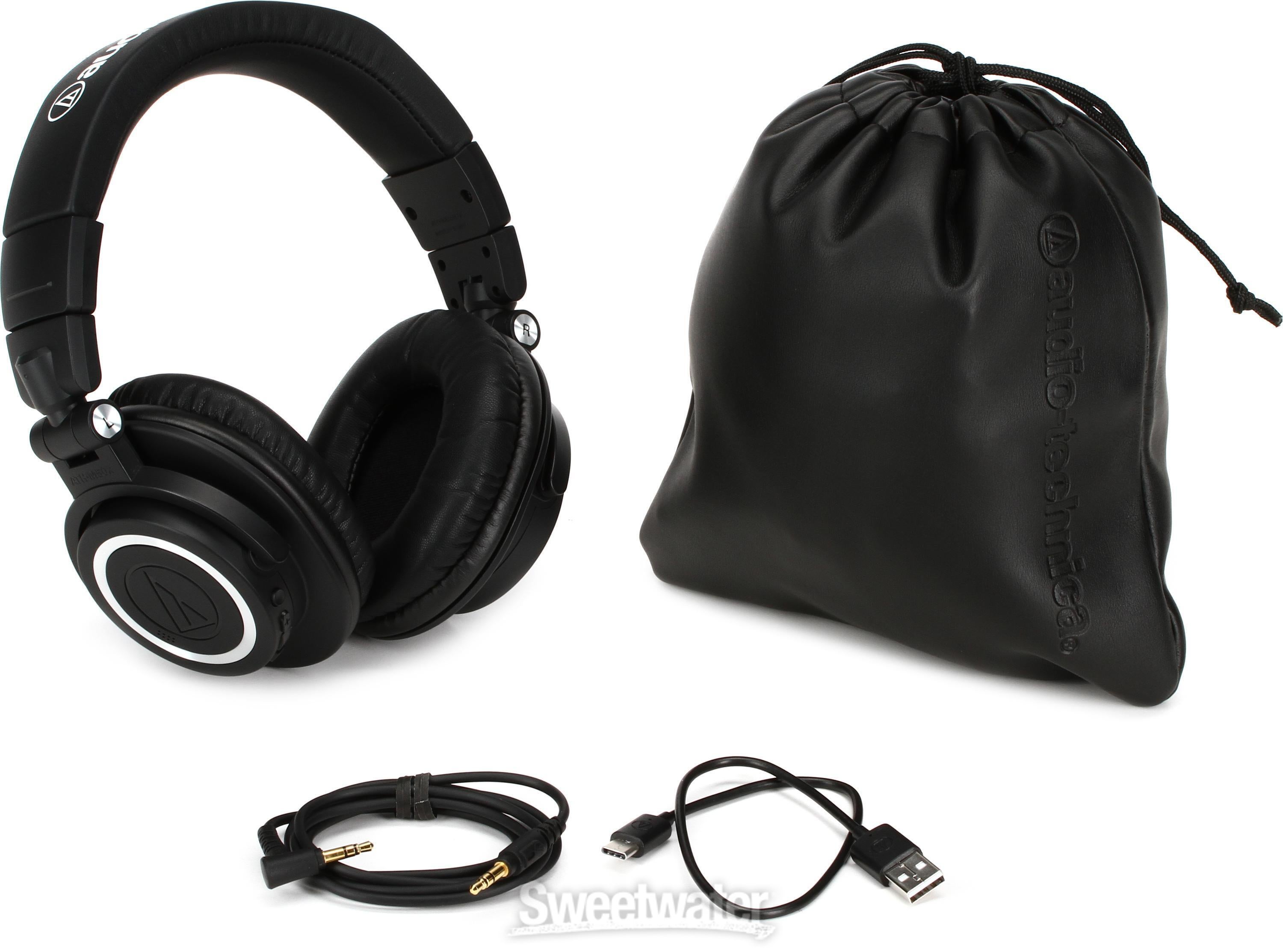 Audio-Technica ATH-M50xBT2 Bluetooth Closed-back Studio Monitoring  Headphones