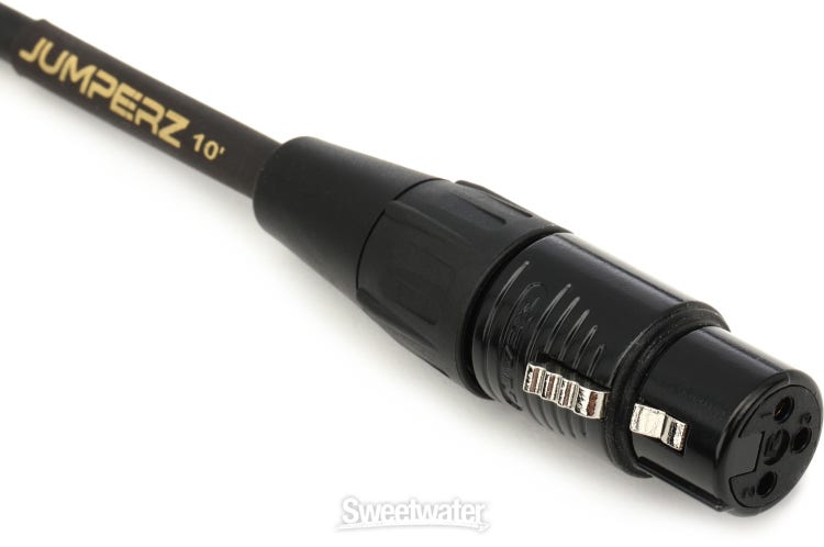 JUMPERZ JGTRSXF-10 Gold TRS-XLRF Patch Cable - 10 foot