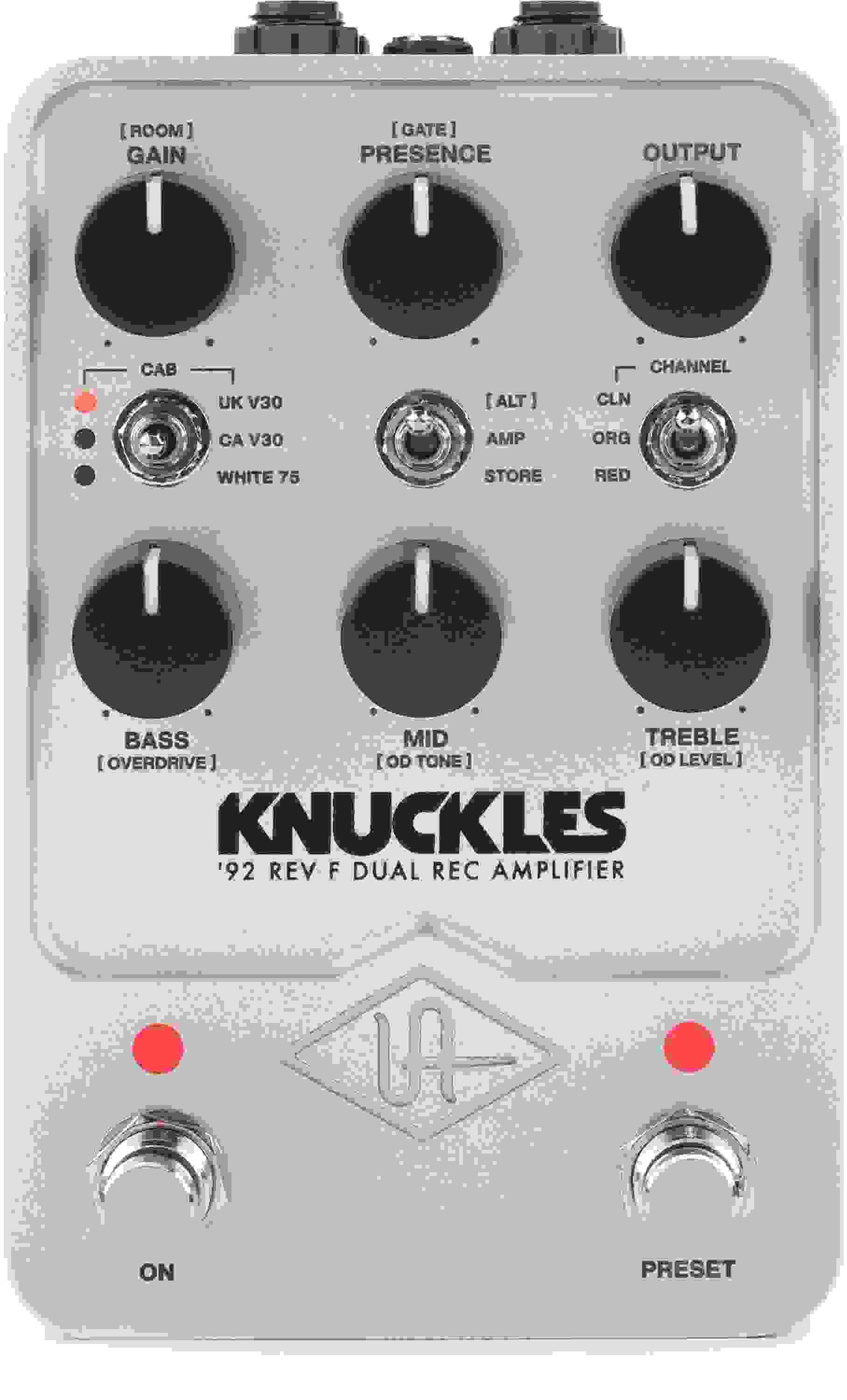 Universal Audio Knuckles '92 Rev F Dual Rec Amplifier Pedal Sweetwater