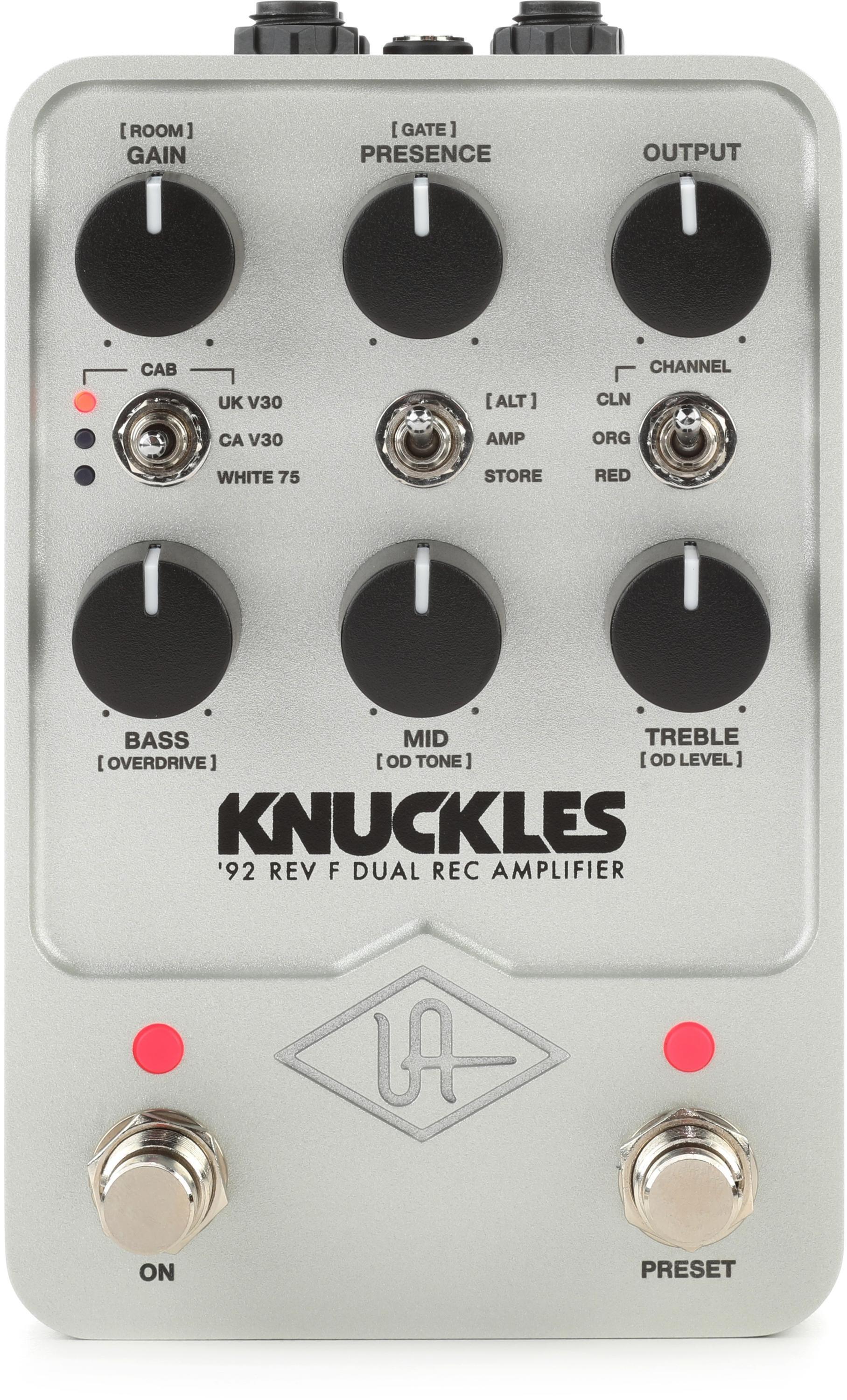 Universal Audio Knuckles '92 Rev F Dual Rec Amplifier Pedal Sweetwater