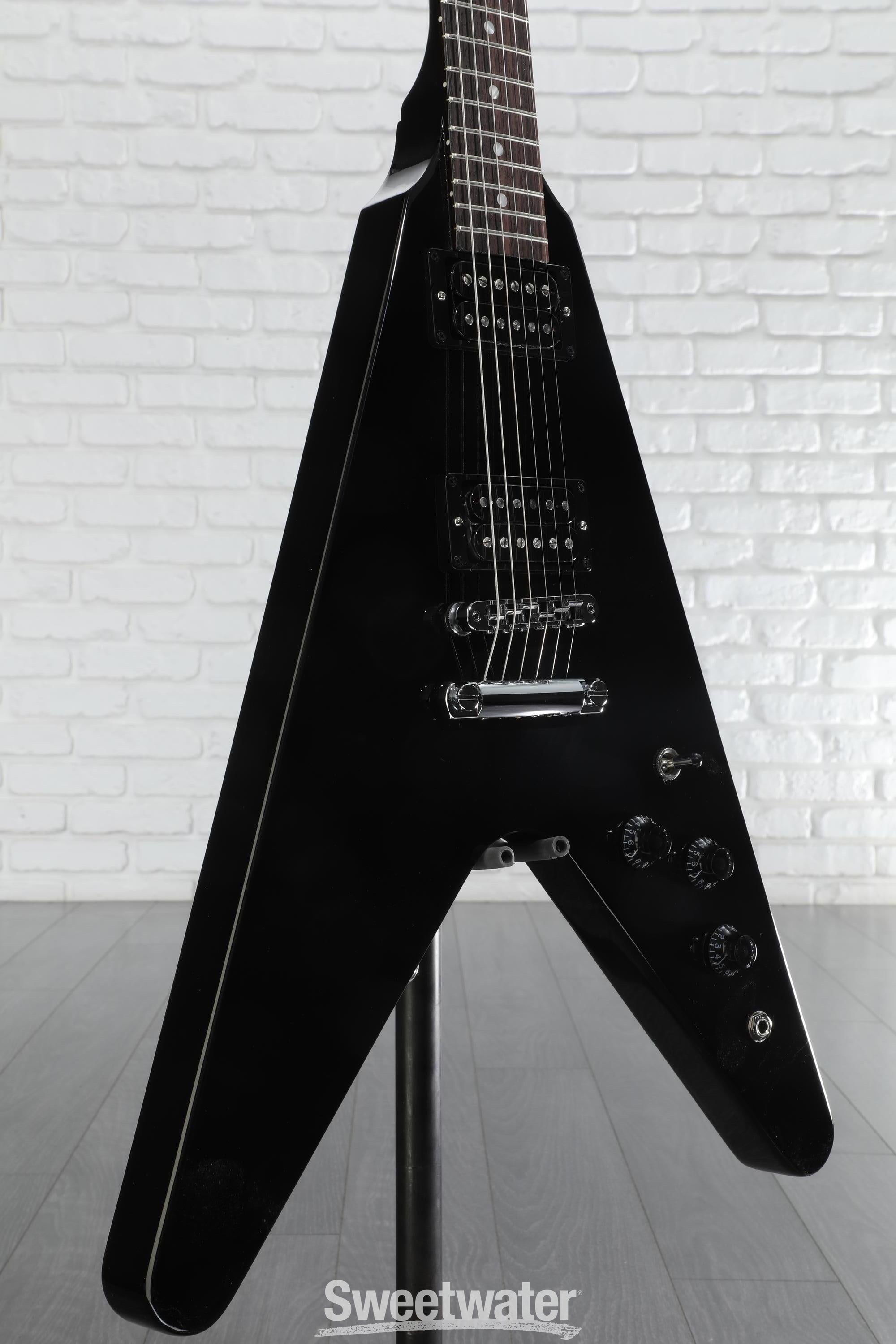 Gibson 80s Flying V Solidbody Electric Guitar - Ebony
