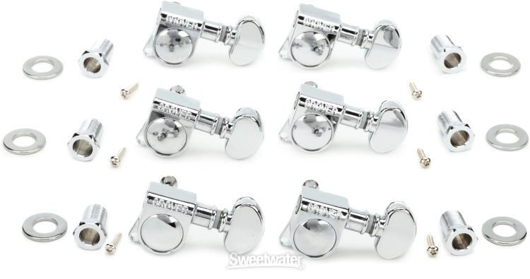 Grover 305C6 6 In Line Mid-Size Rotomatics - Chrome - Foto 12