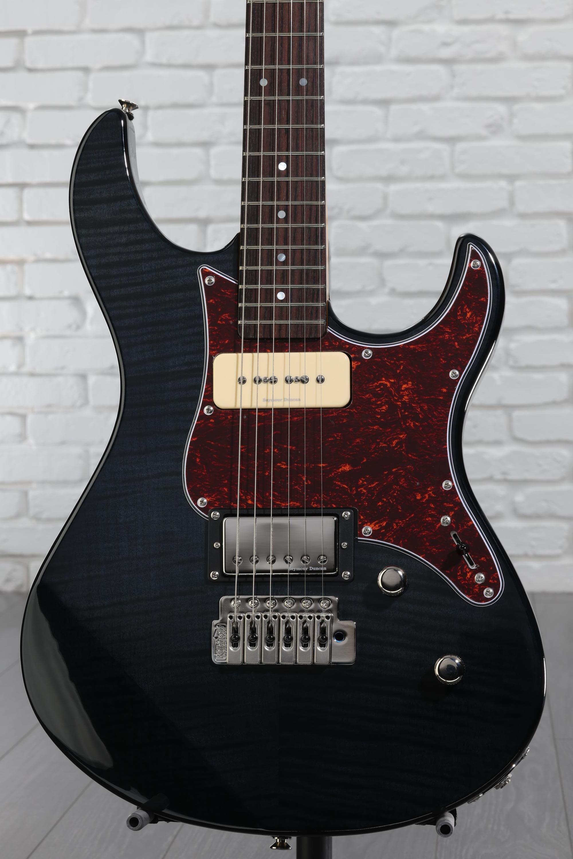 Yamaha PAC611VFM Pacifica Electric Guitar - Trans Black