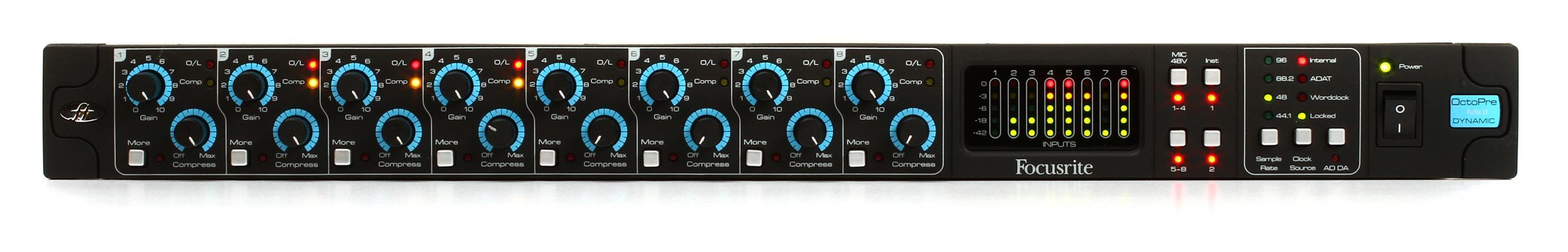 Focusrite OctoPre MkⅡ マイクプリアンプ Amazon.com: Focusrite OctoPre MkII 8-Channel Microphone