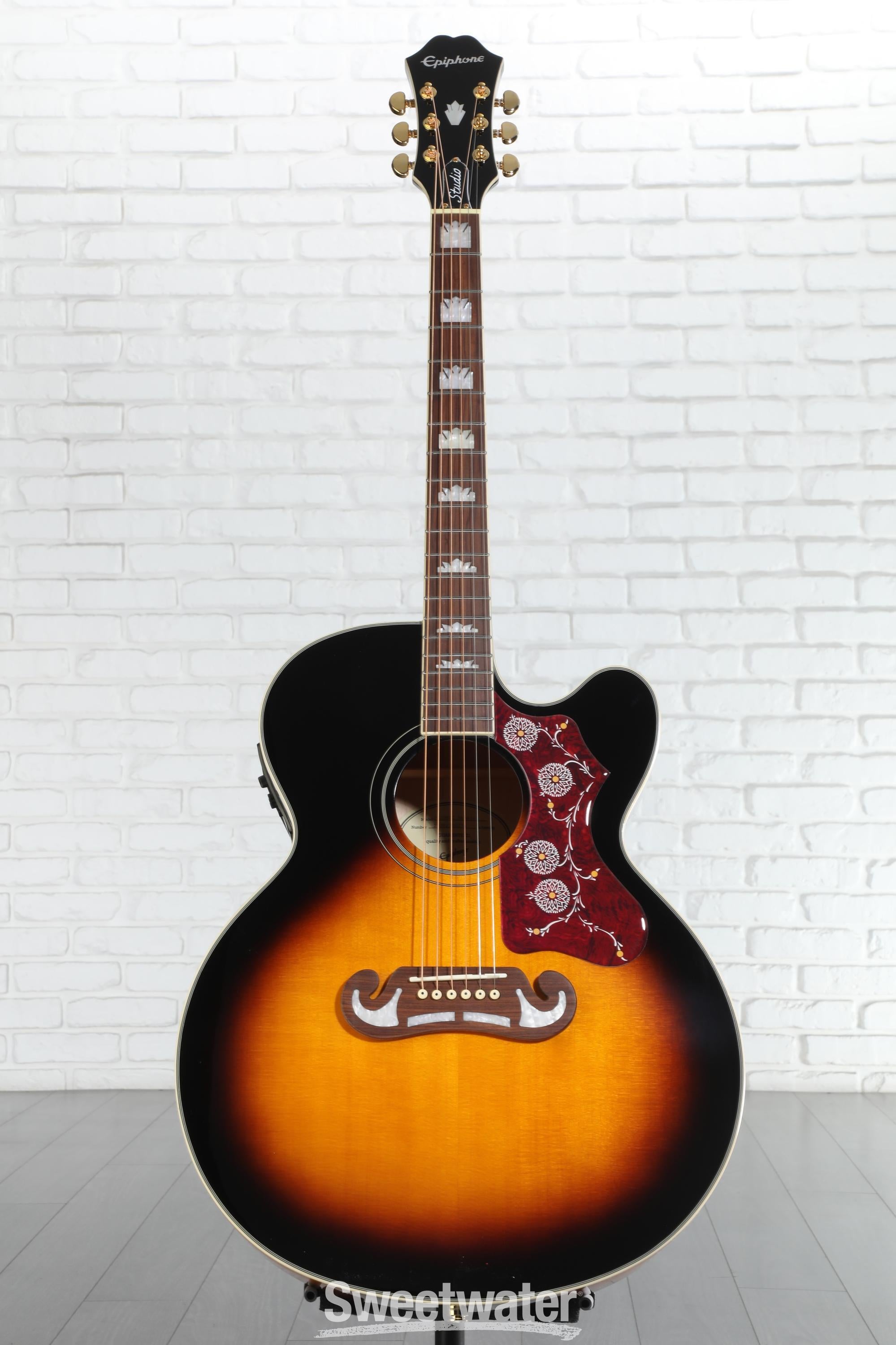 Epiphone J-200EC Studio Acoustic-Electric Guitar - Vintage
