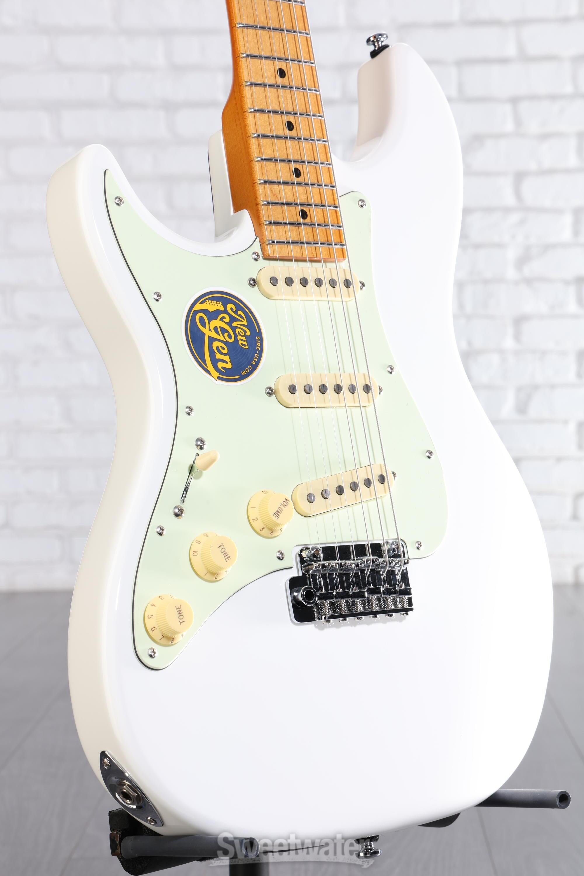 Photo of Sire Larry Carlton S7 New Gen Left-handed Electric Guitar - White, Maple Fingerboard