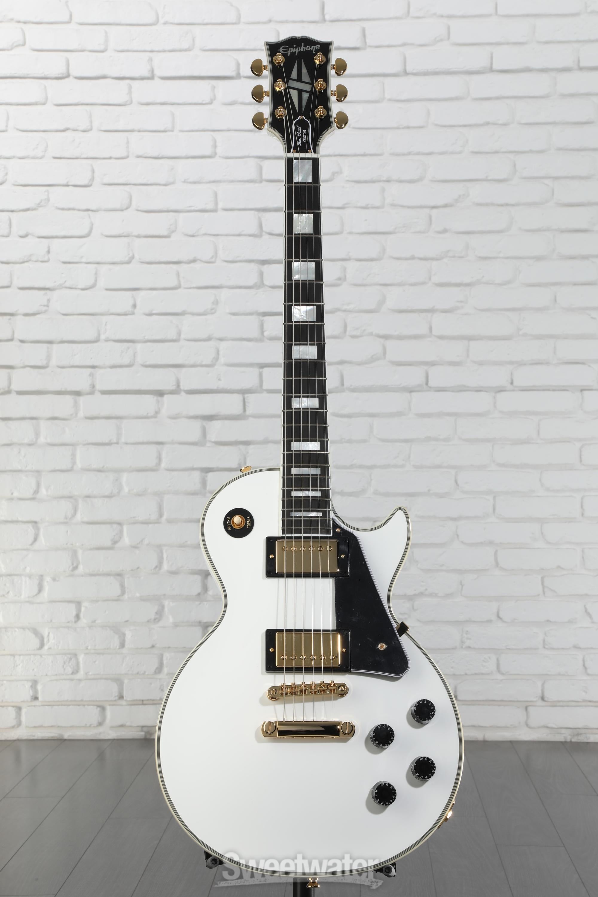 Epiphone Les Paul ホワイト Epiphone Les Paul Custom - Alpine White – Empire Music