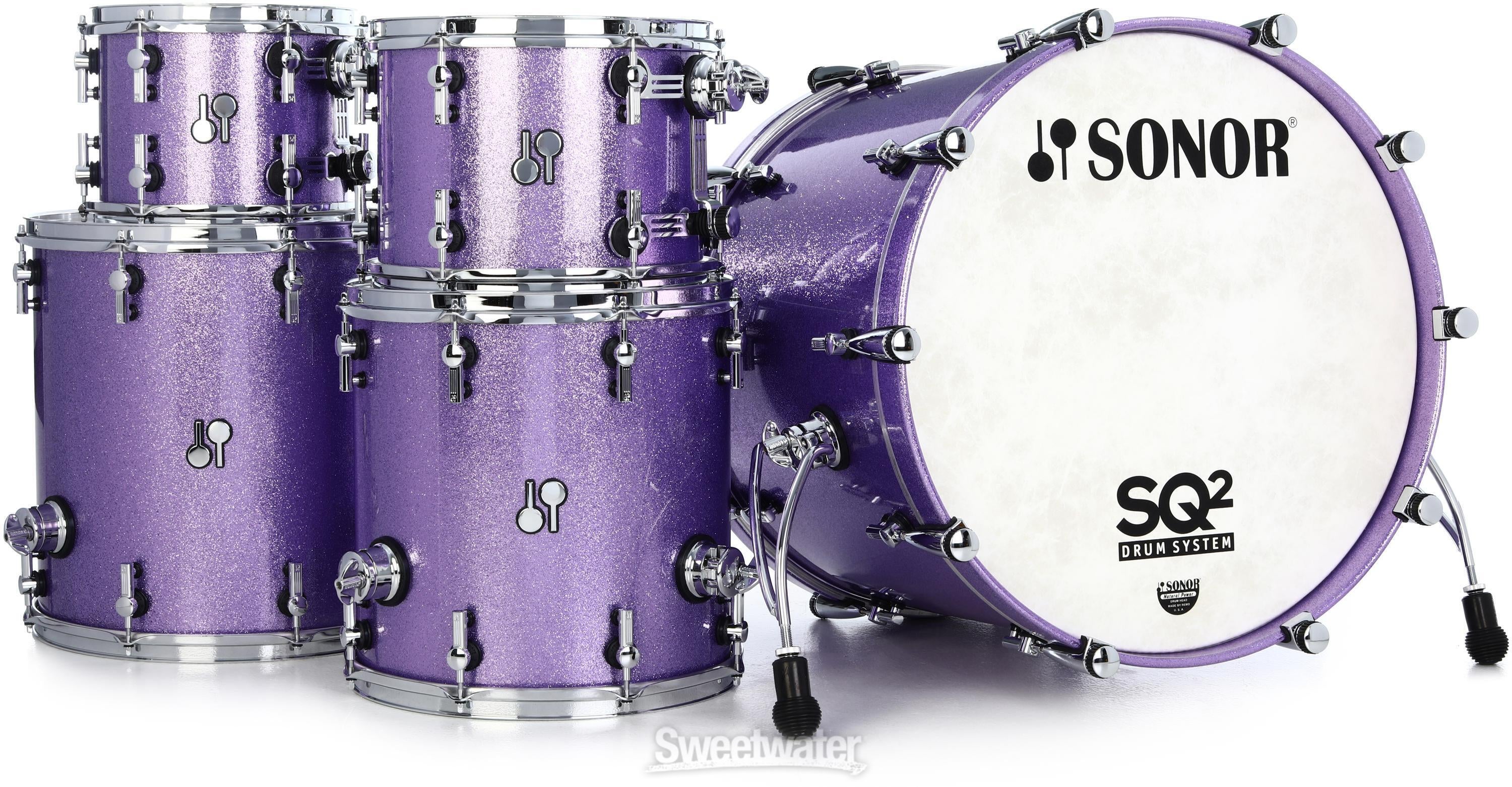 sonosam■10kg4枚 5kg4枚 2.5kg4枚 計12枚50mm Sonor SQ2 Maple 5-piece Shell Pack - Amethyst Sparkle