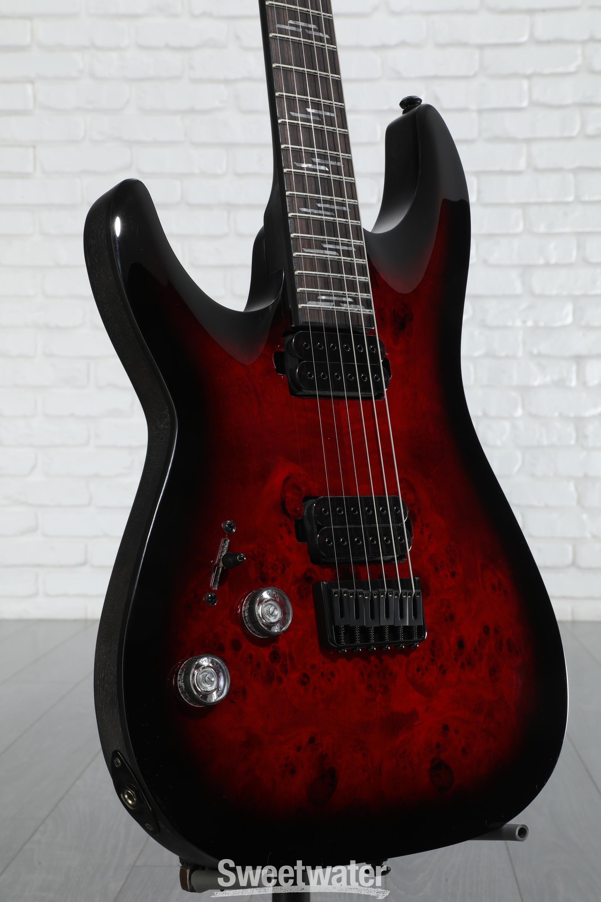Schecter OMEN6 ソフトケース付き Schecter Omen Elite-6 Left-handed Electric Guitar - Black