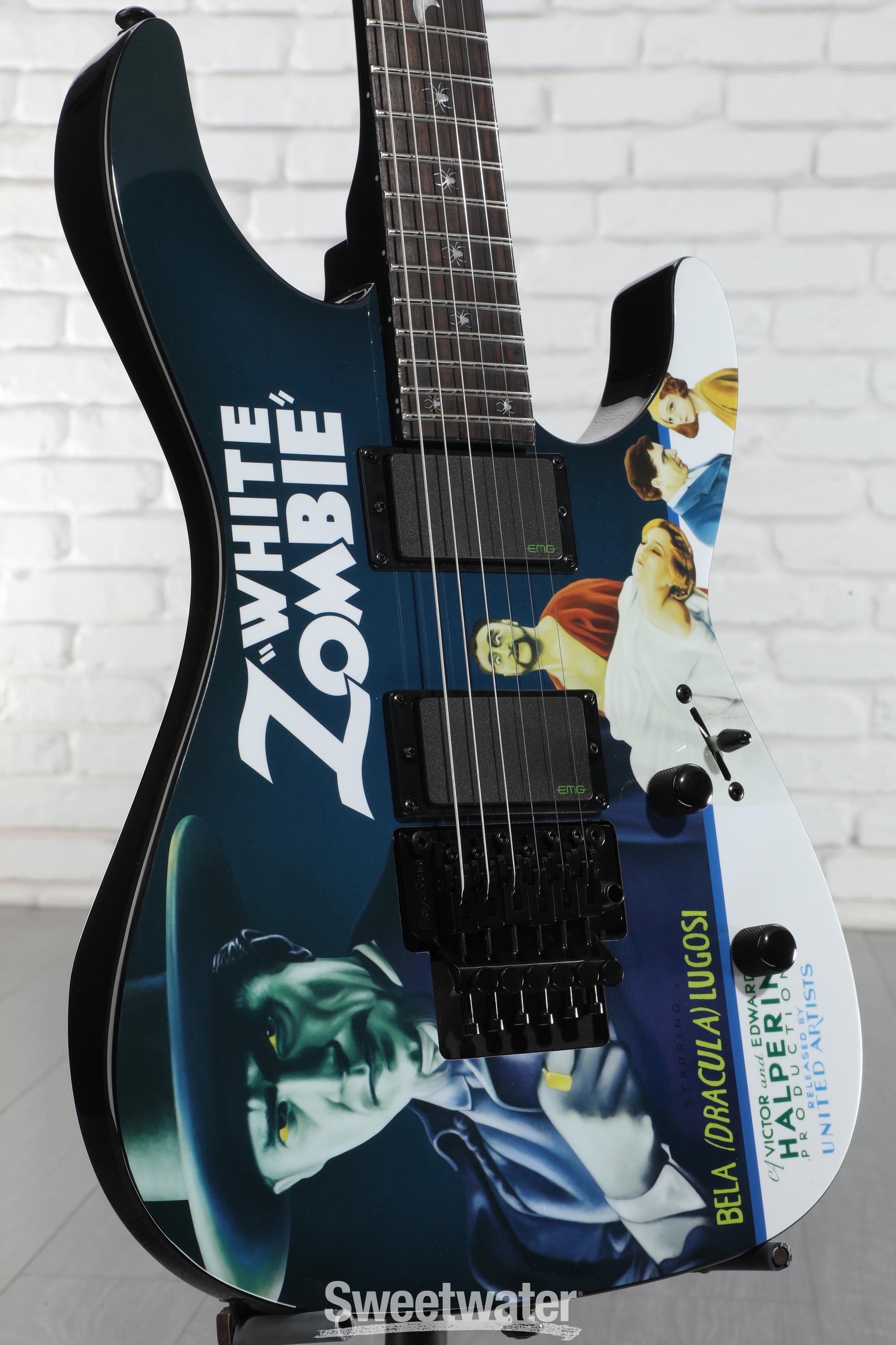 ESP LTD Kirk Hammett Signature KH-WZ White Zombie Electric