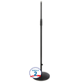 Photo of K&M 260/1 Round-base Microphone Stand (2 Pack) - Black