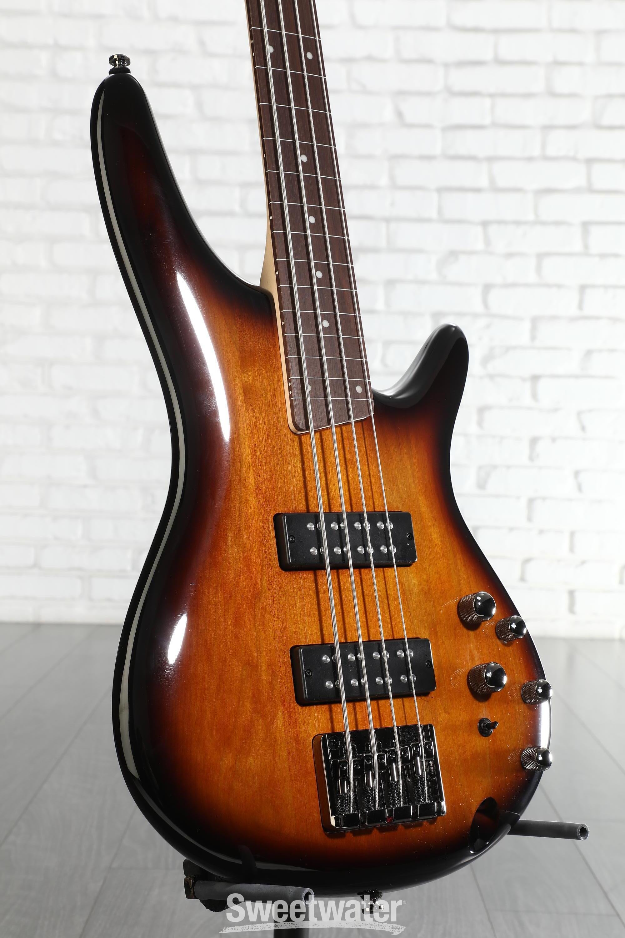 Photo of Ibanez Standard SR370E Fretless Bass Guitar - Brown Burst